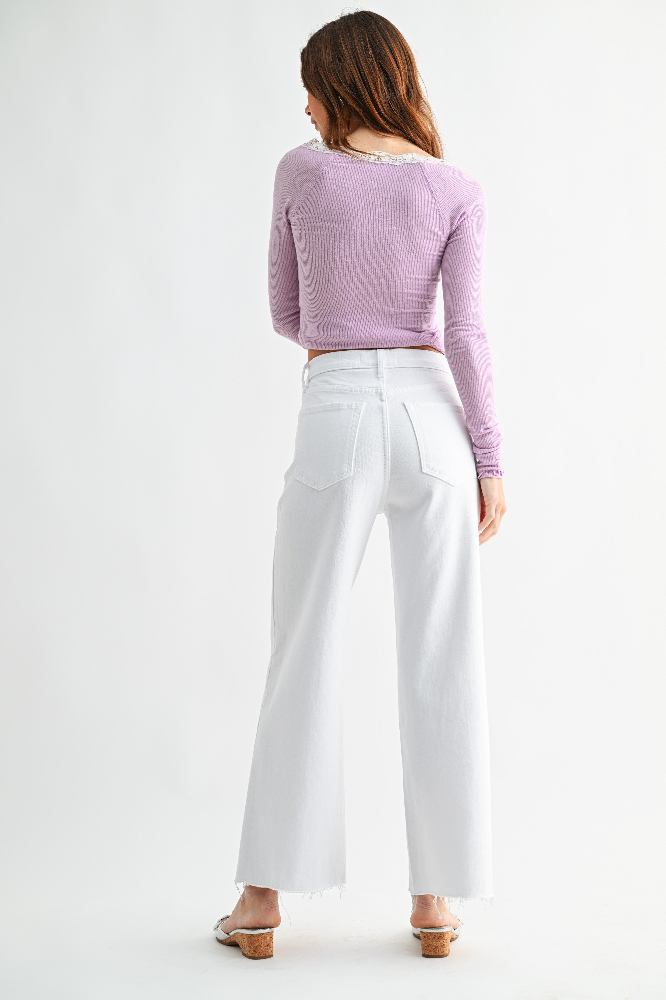 High Rise Wide Leg Jean