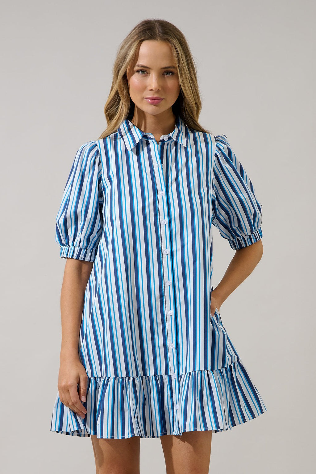Sadie Stripe Shift Dress