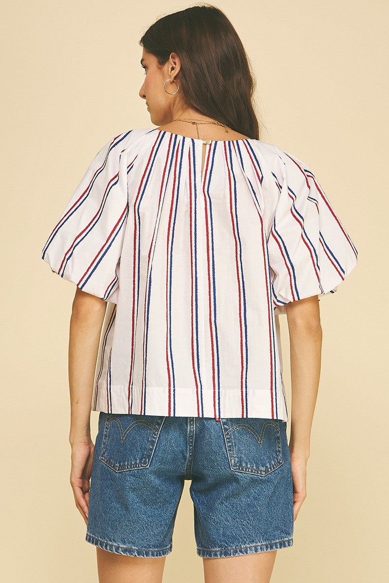 Ruby Striped Top