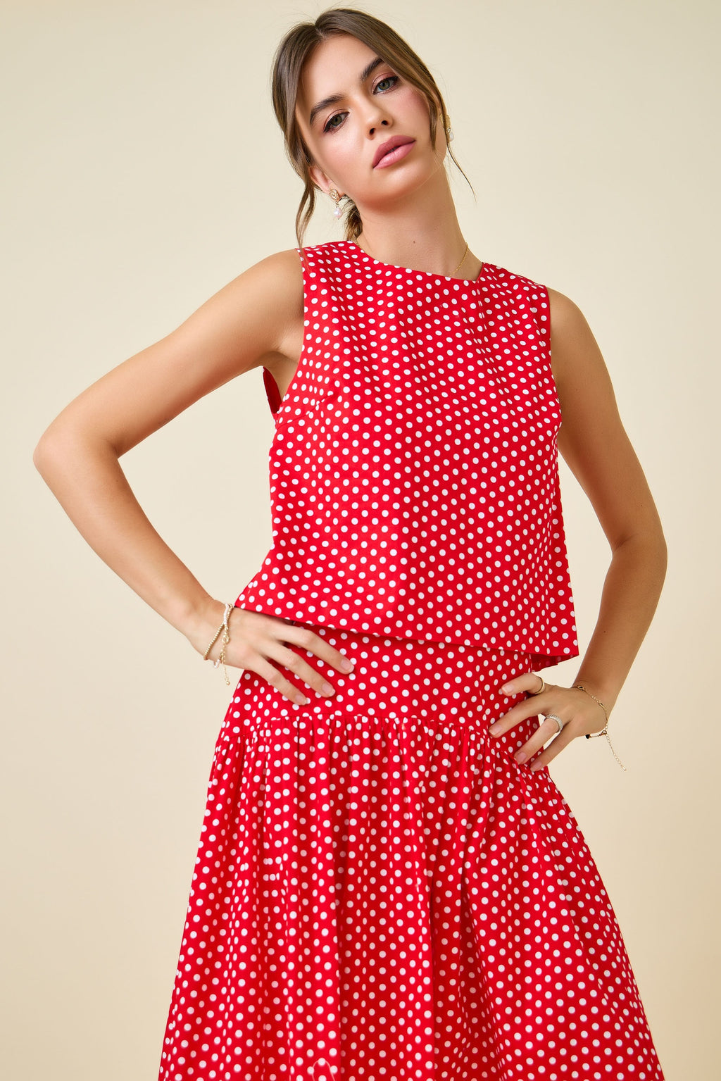 Karina Polka Dot Top