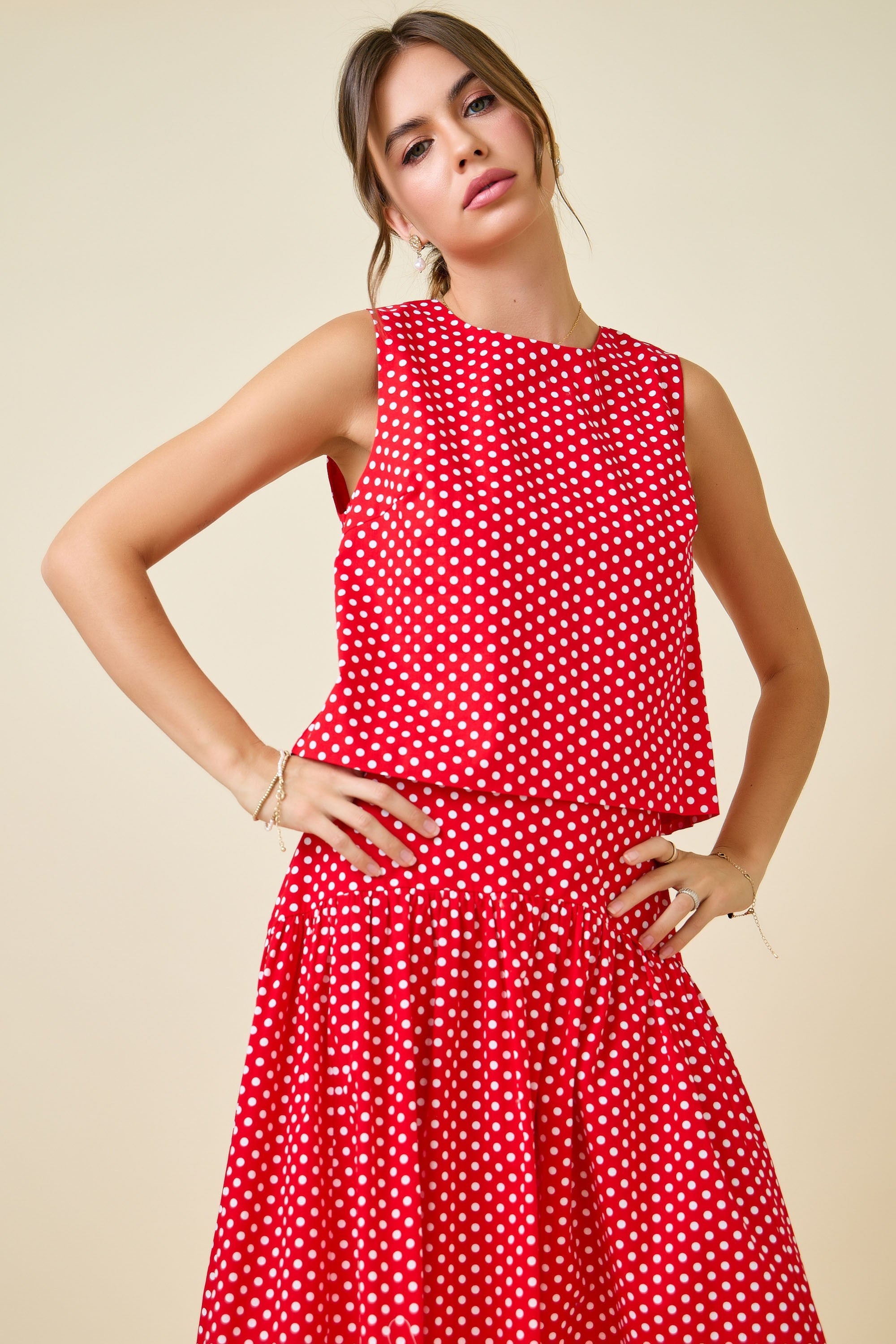 Karina Polka Dot Top
