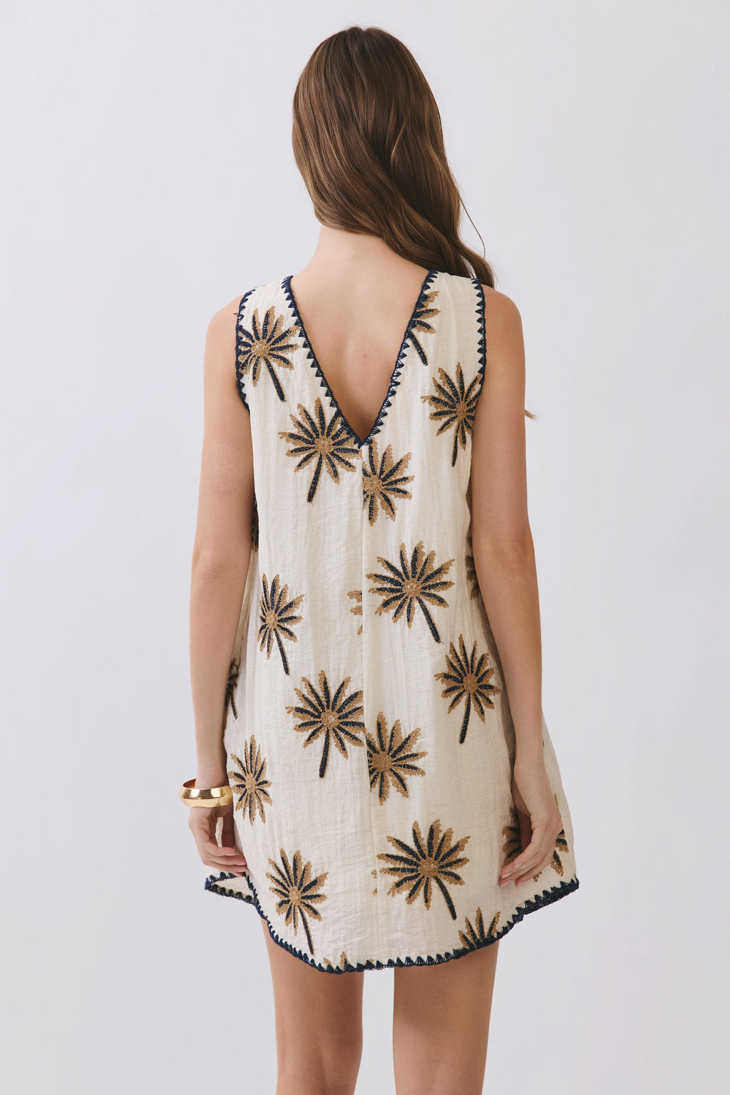 Palm Shift Mini Dress