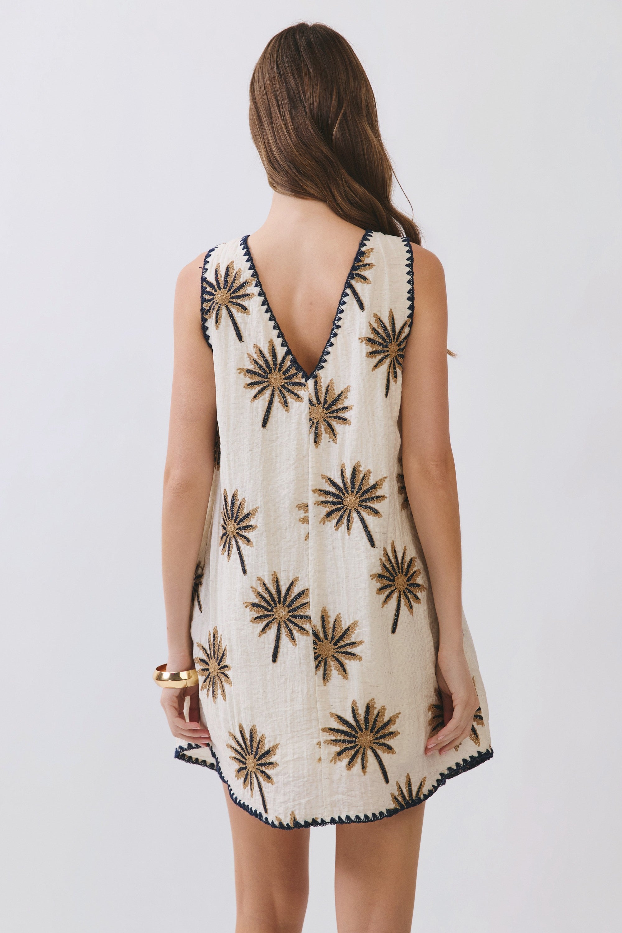 Palm Shift Mini Dress
