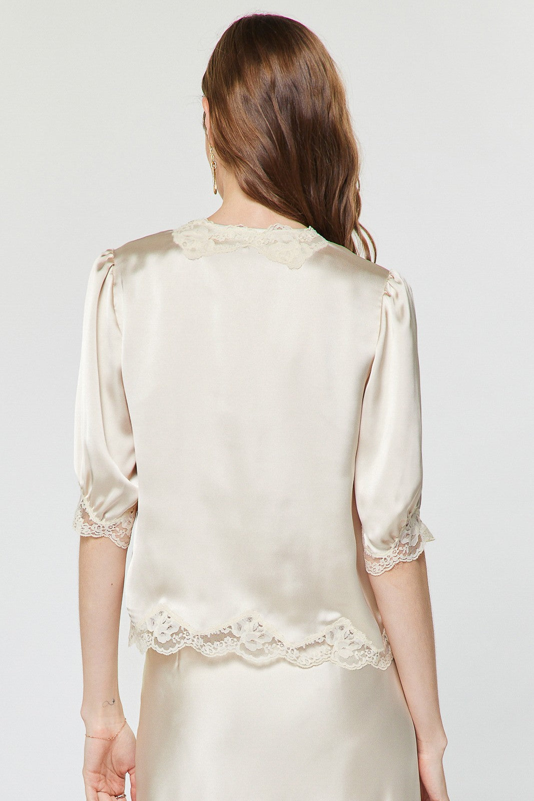 Ellen Lace Trim Top