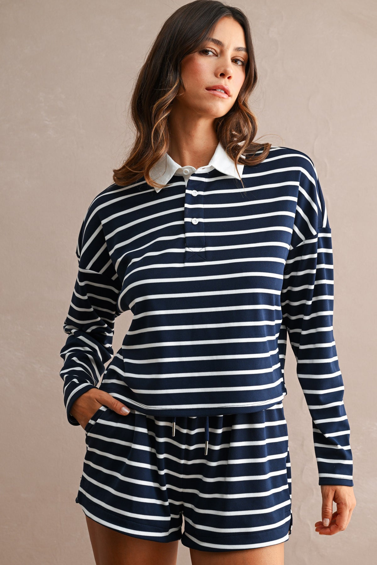 Libby Stripe Short Set