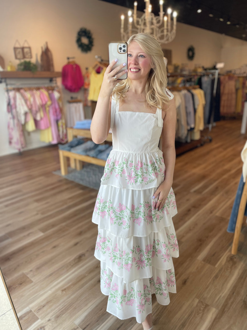 Sage Floral Maxi Dress