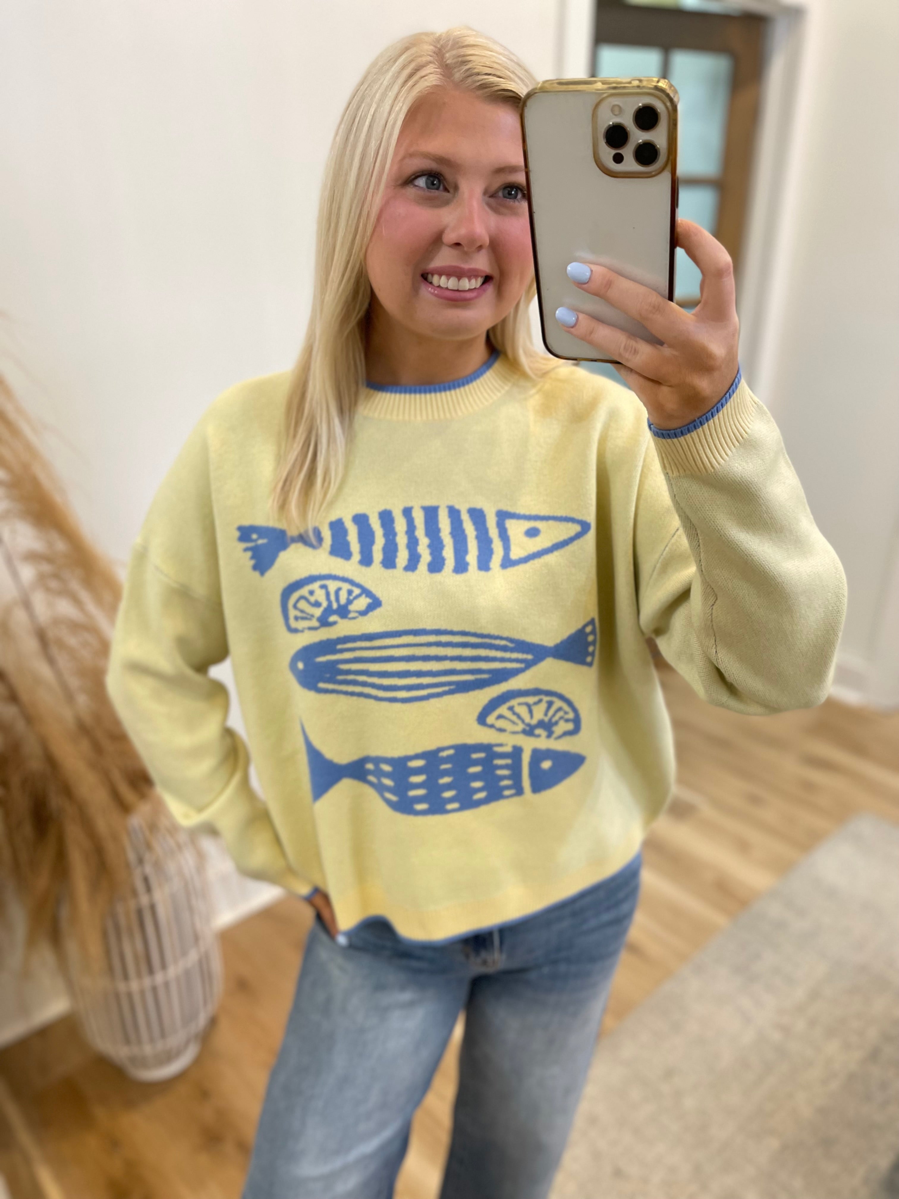 Fish & Lemon Knit Sweater