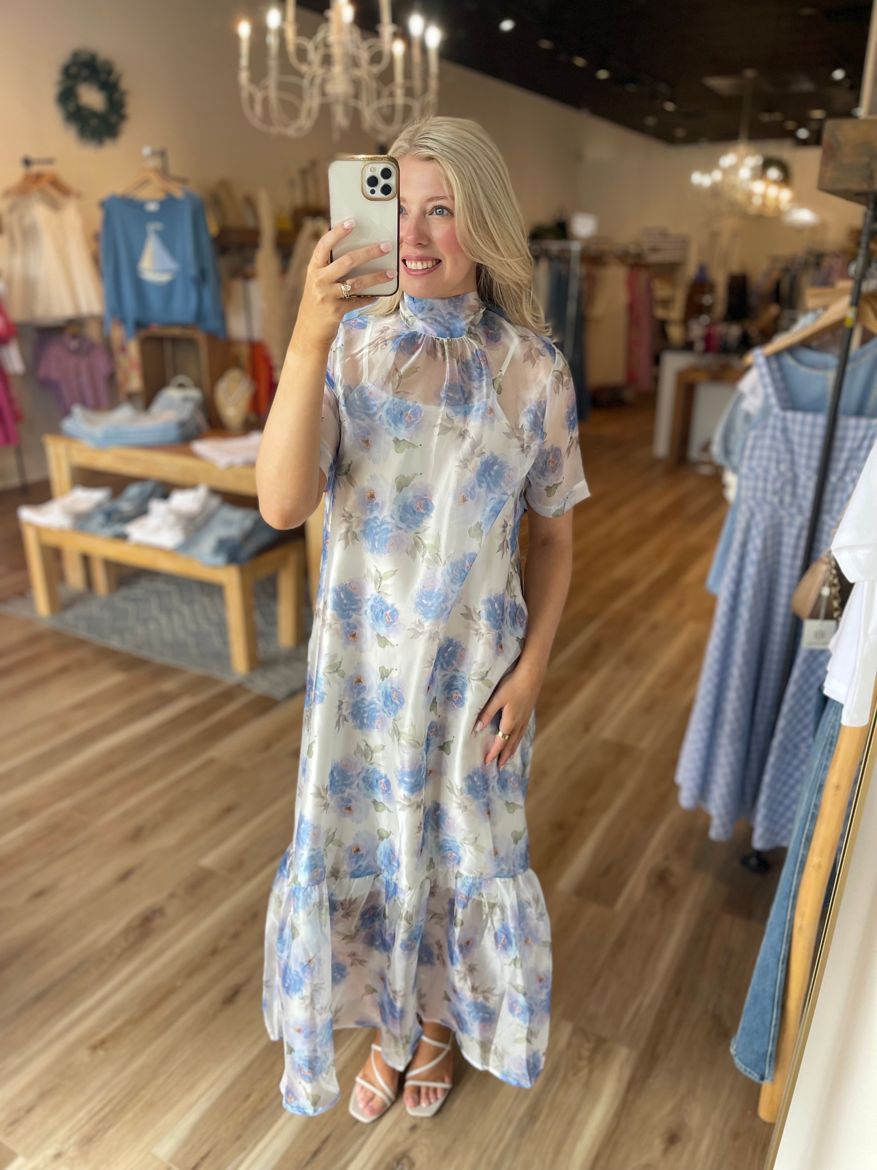 Chiffon Midi Dress