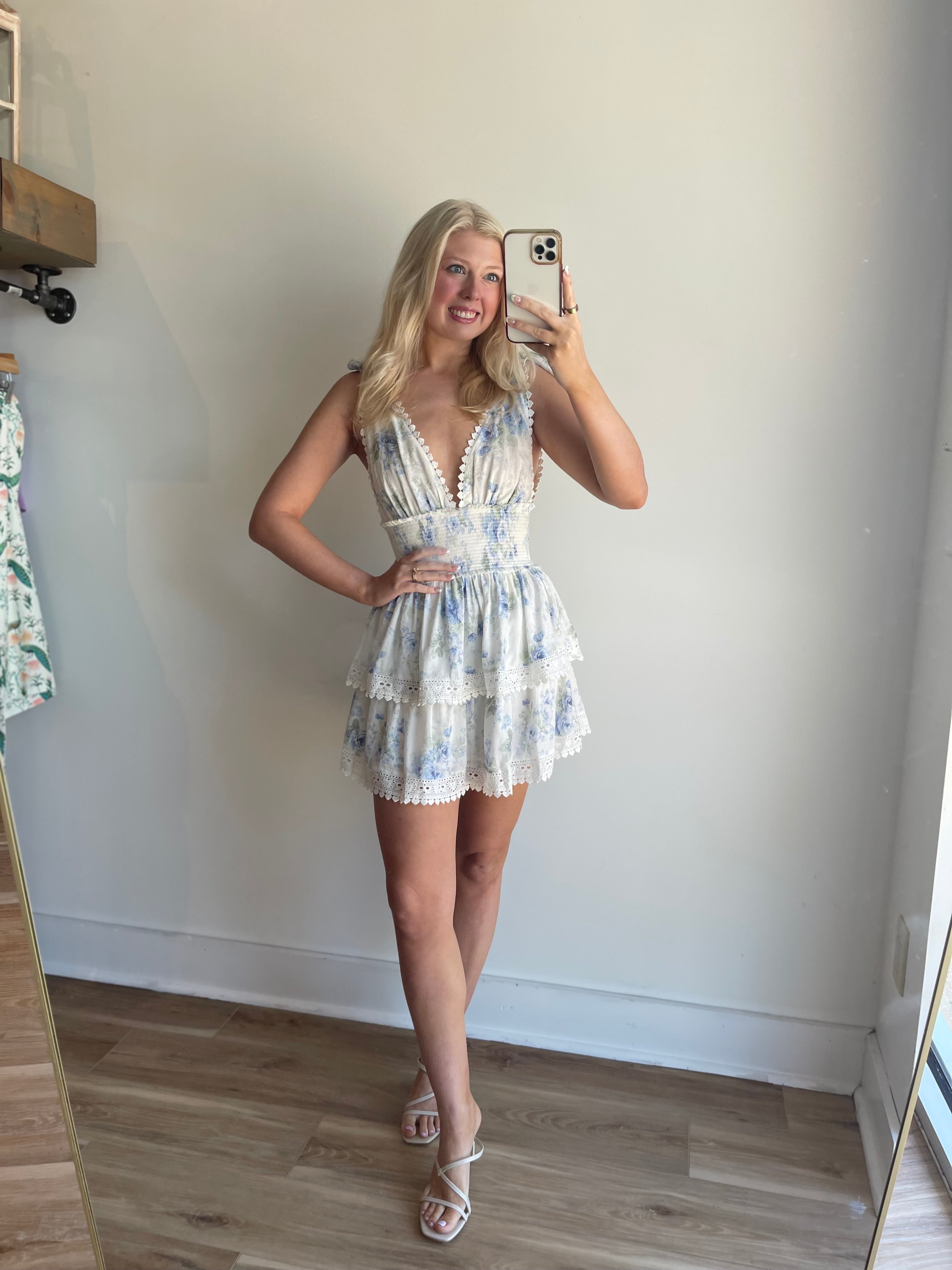 Vintage Floral Mini Dress