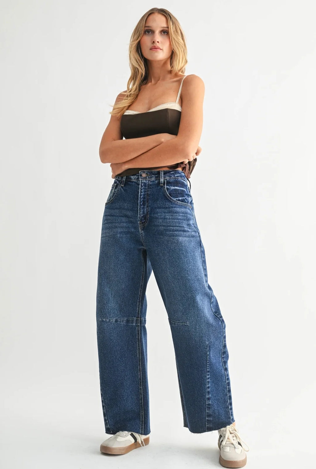 The Seamed Barrel Jeans
