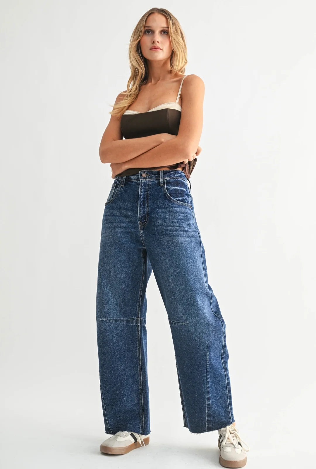 The Seamed Barrel Jeans