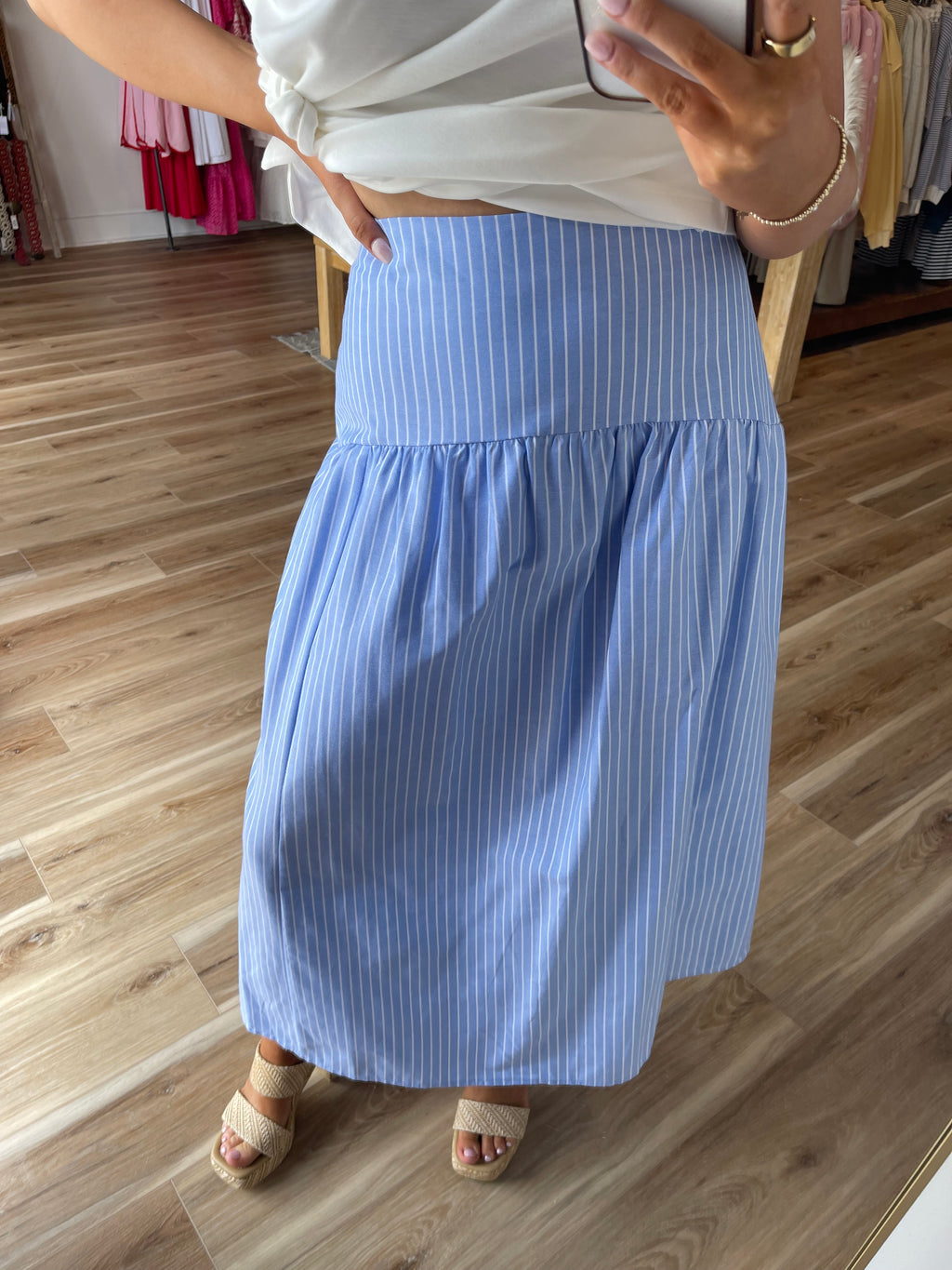 Jessie Striped Maxi Skirt