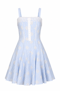Lila Embroidered Mini Dress