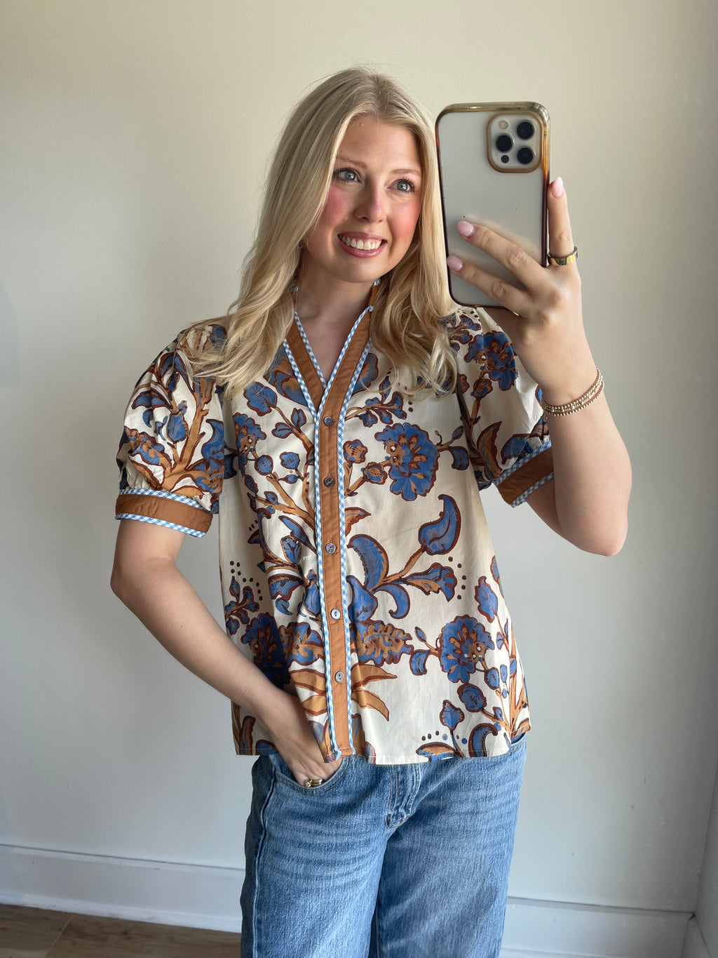 Libby Floral Top