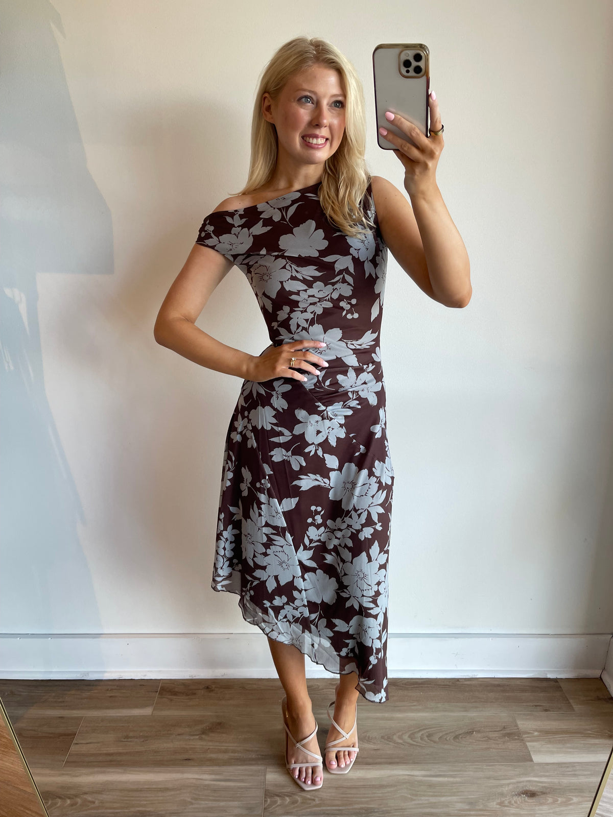 Lena One Shoulder Midi Dress