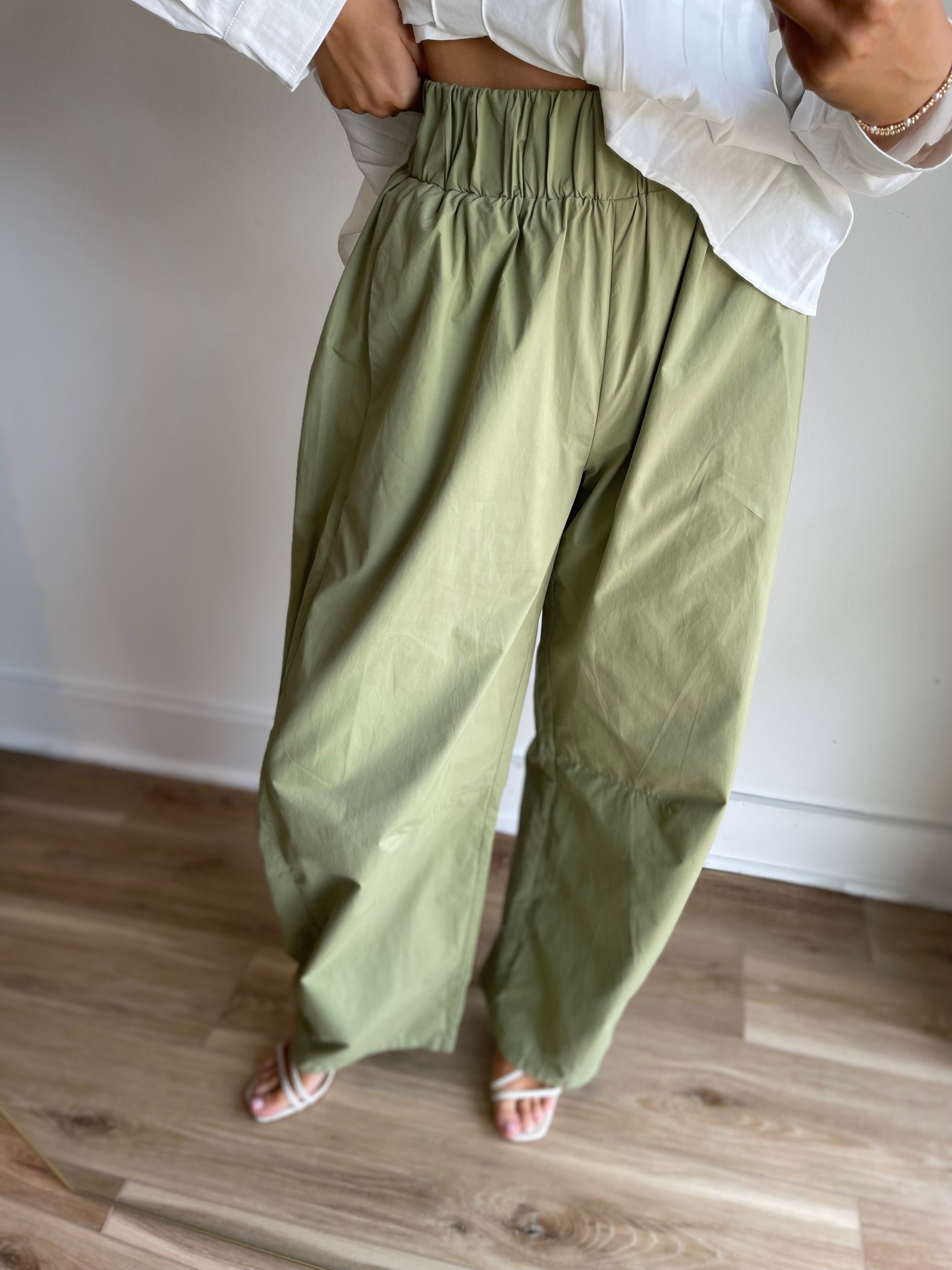 Amelia Barrel Leg Pants
