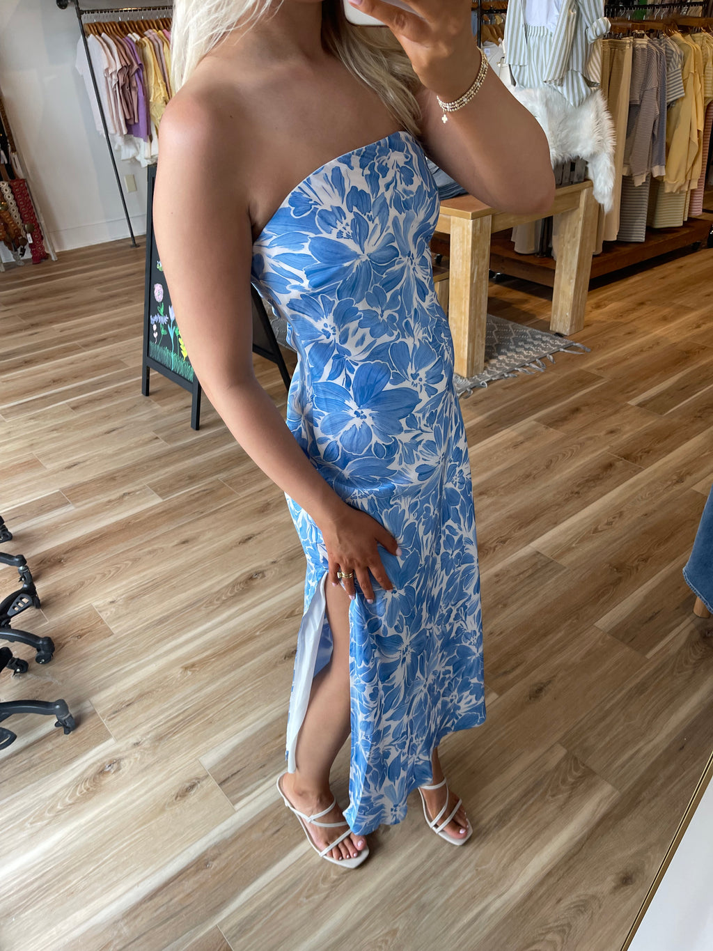 Afterglow Strapless Maxi Dress