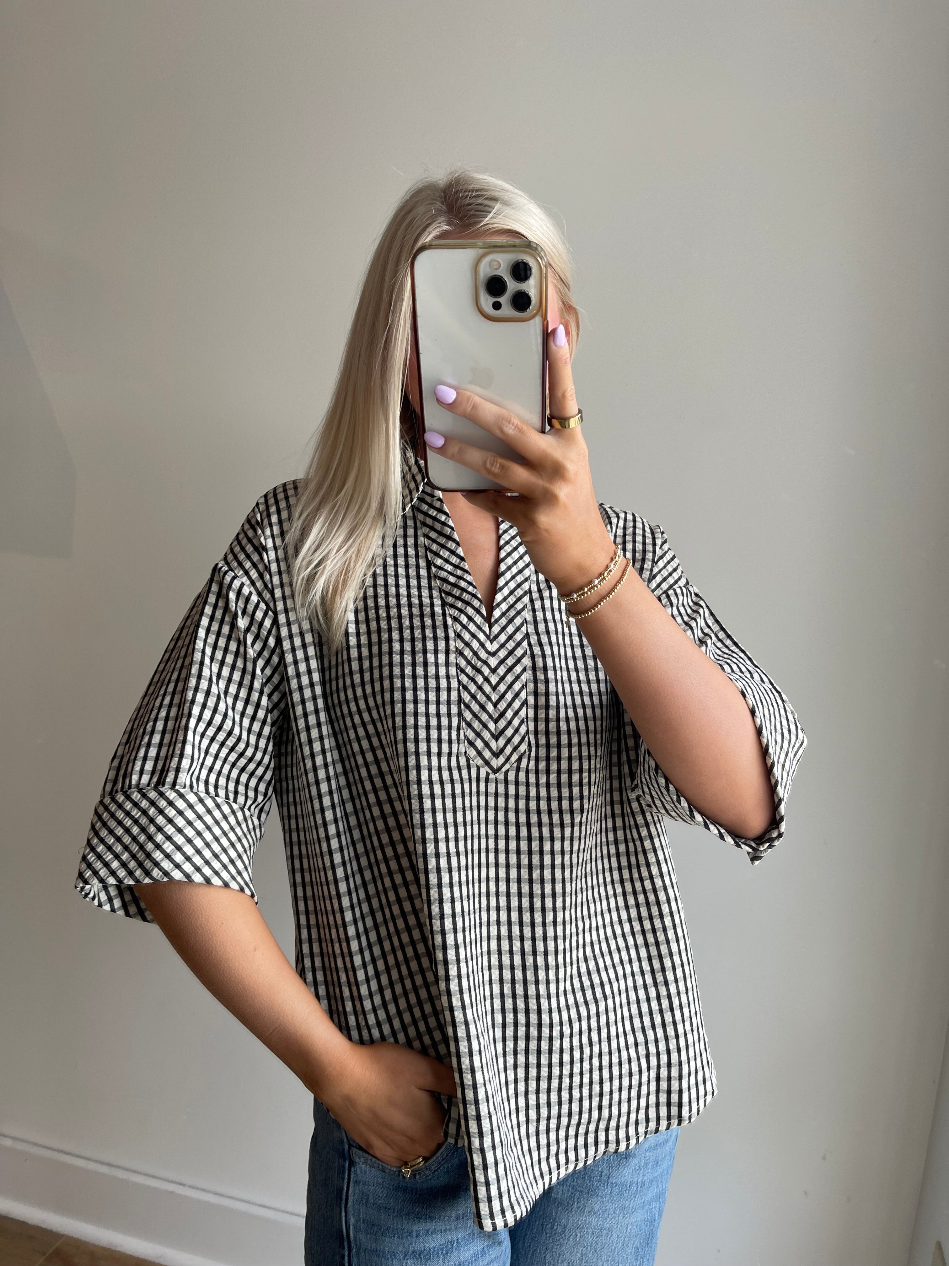 Lauren Gingham Blouse