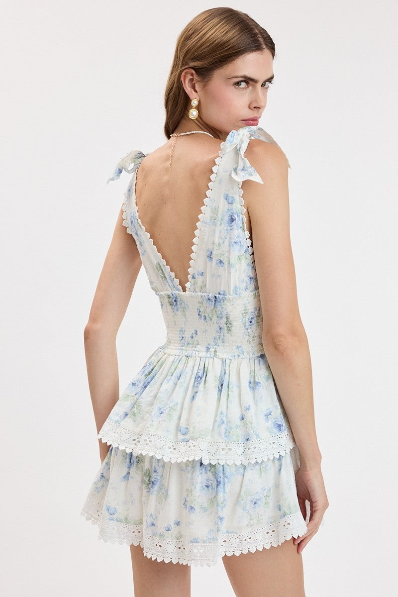 Vintage Floral Mini Dress