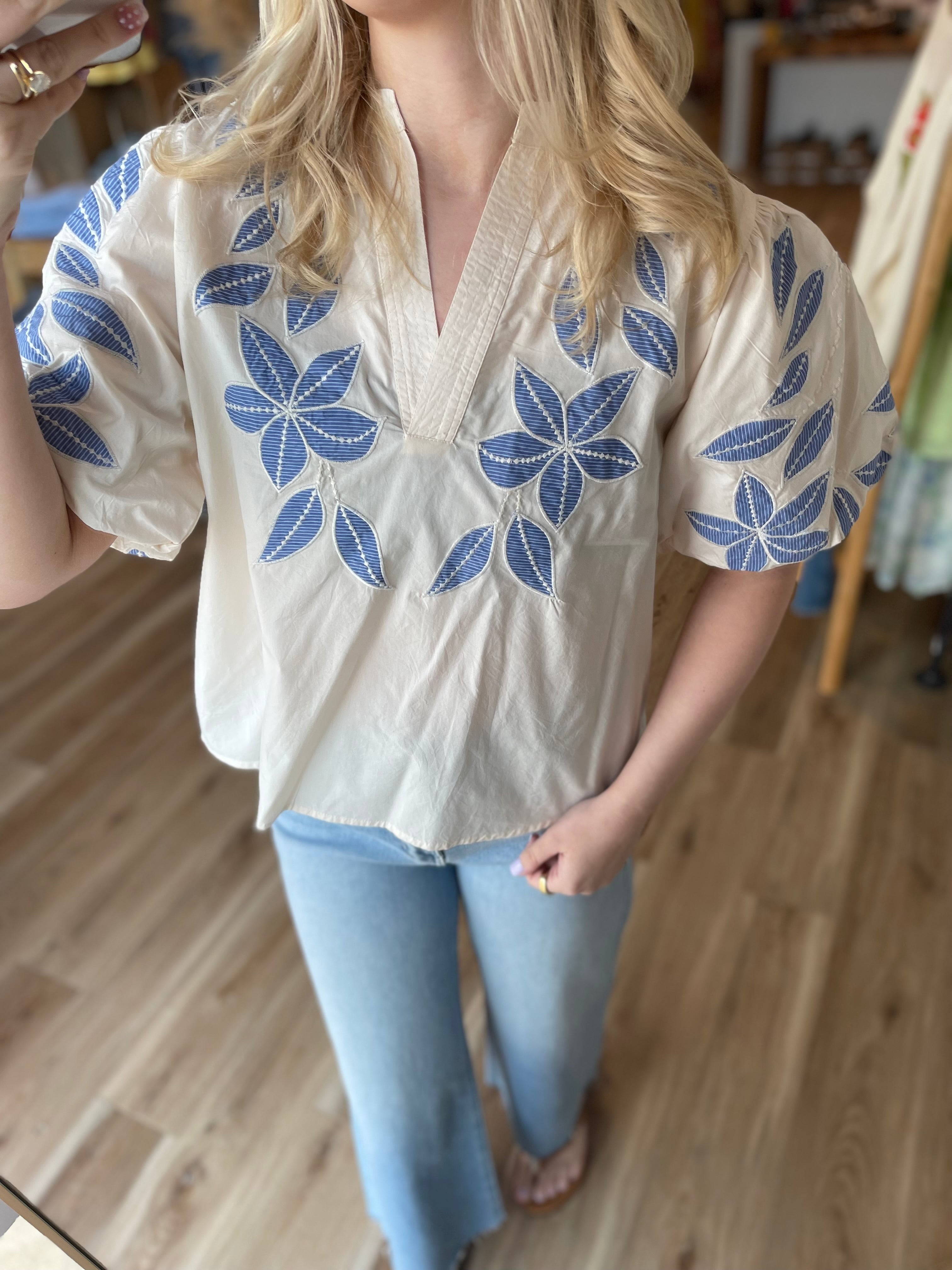 Mia Embroidered Top