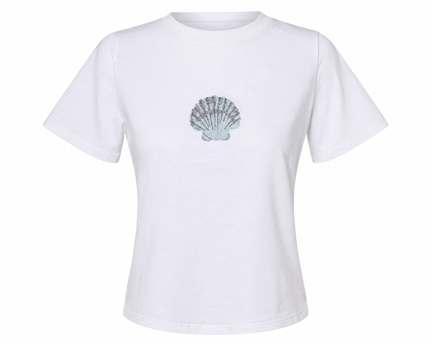 Seashell Embroidered Tee
