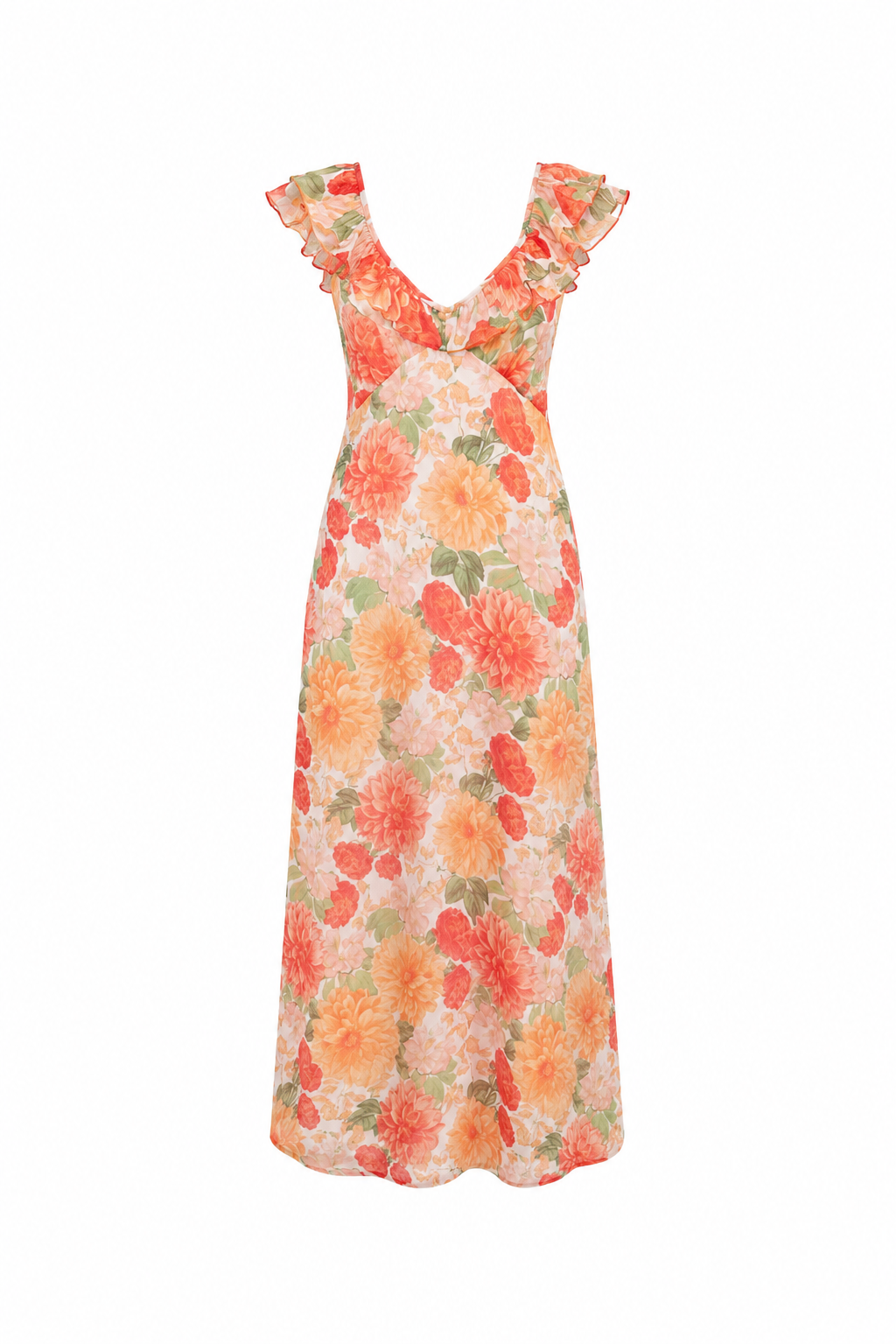 Aida Frill Maxi Dress