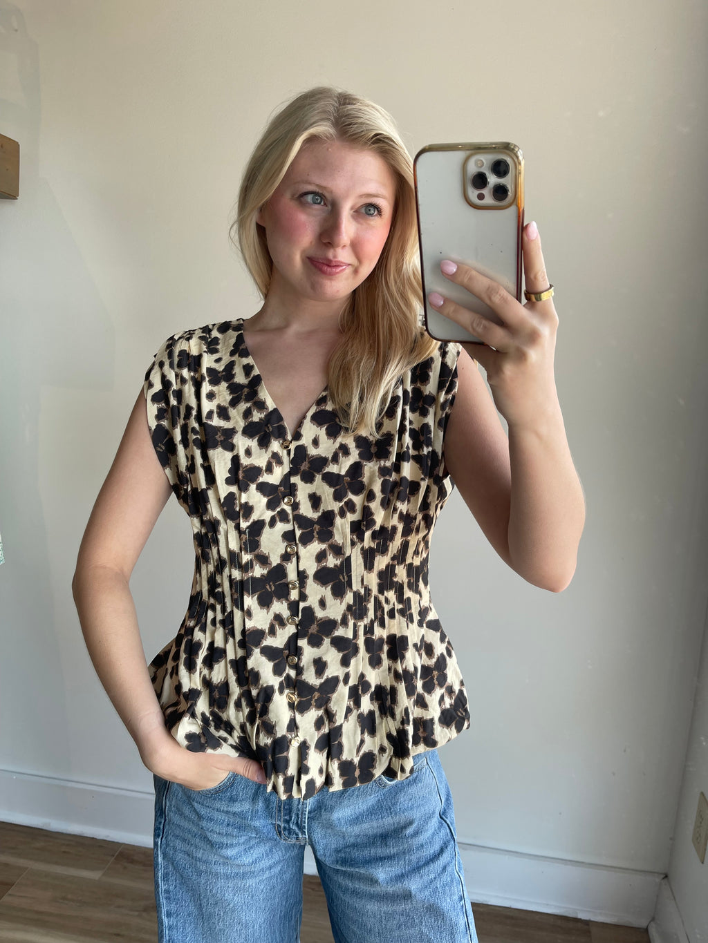 Chelsea Cheetah Top