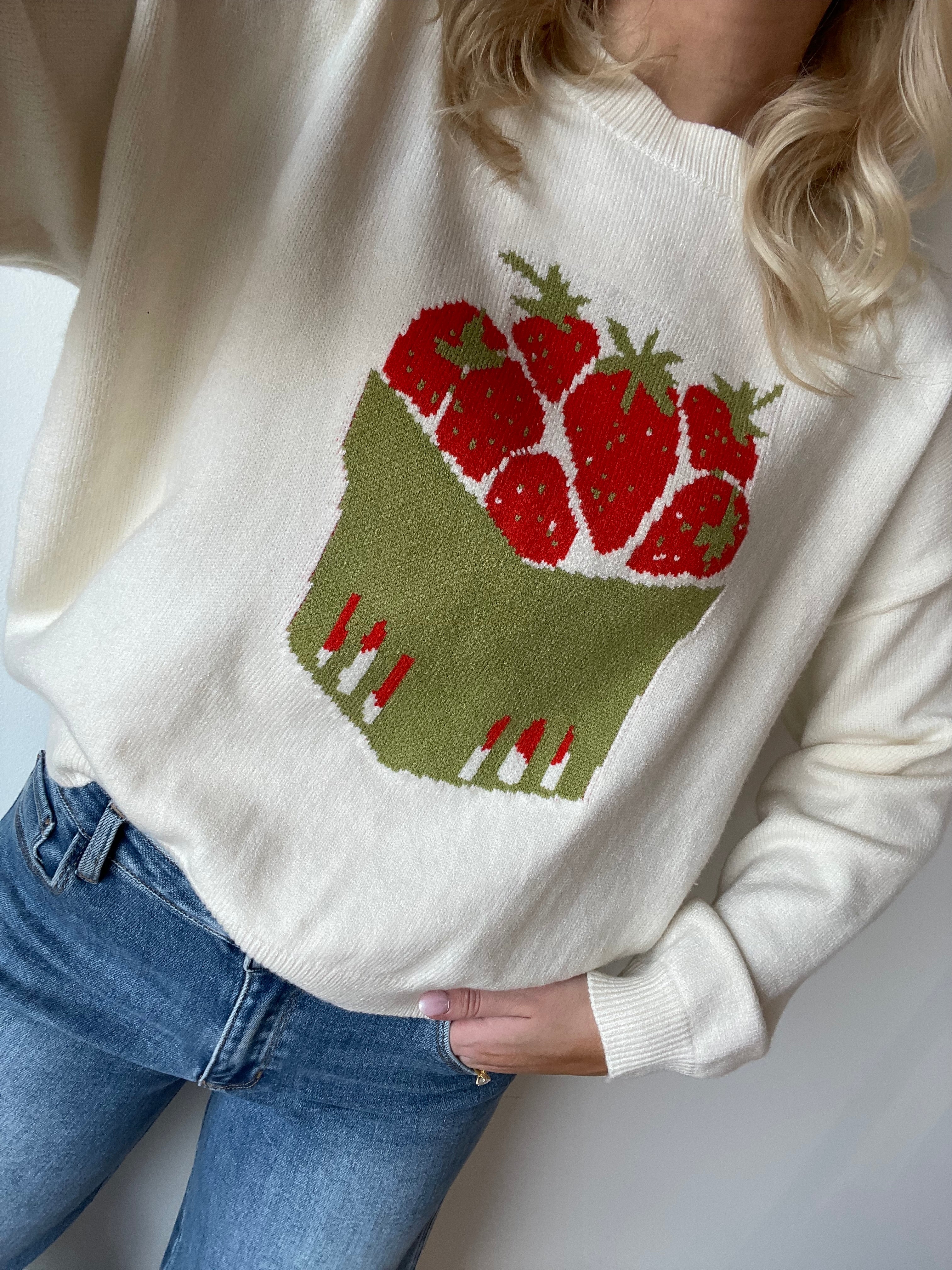 Strawberry Fields Sweater