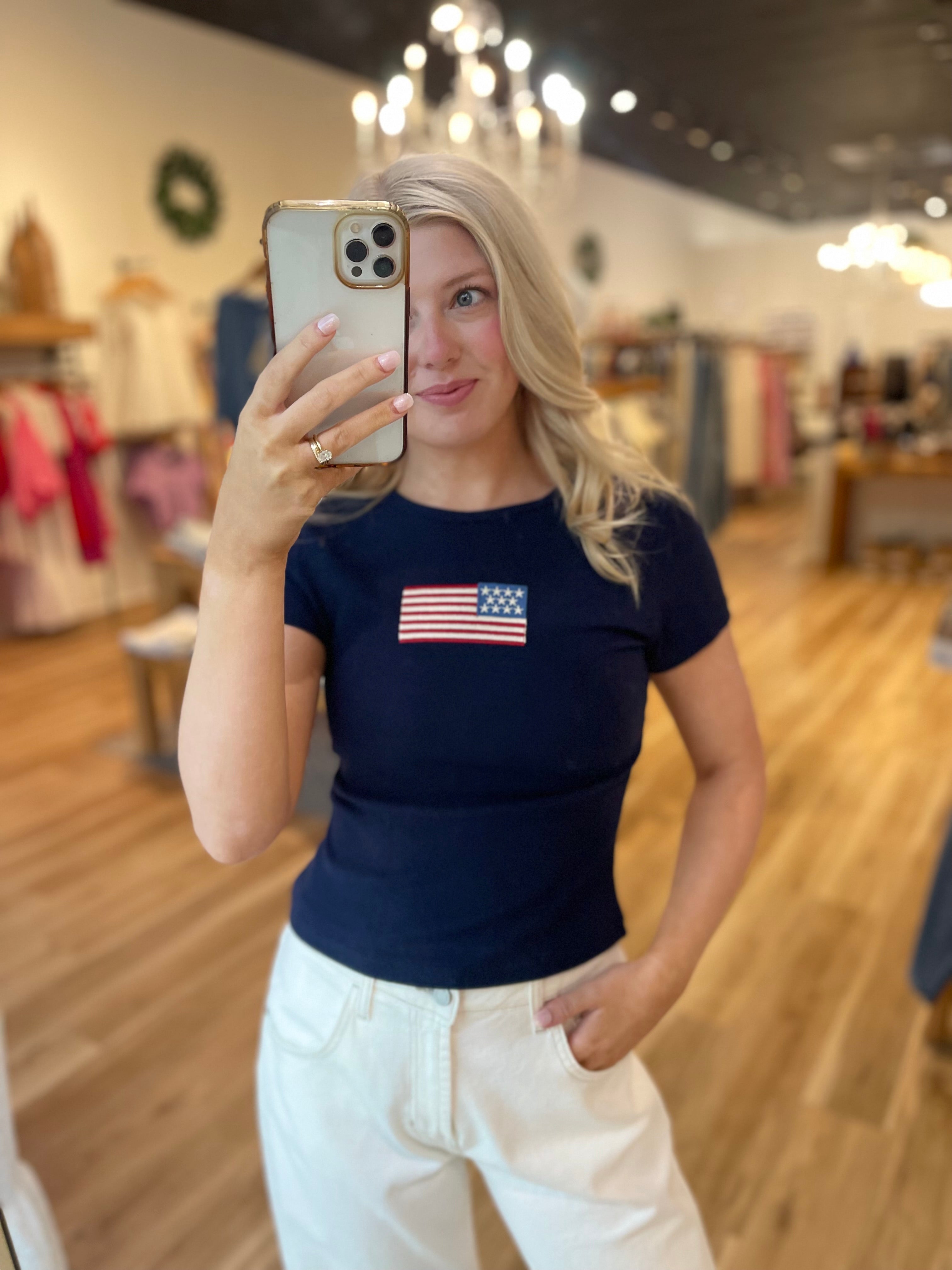 Flag Fitted Tee