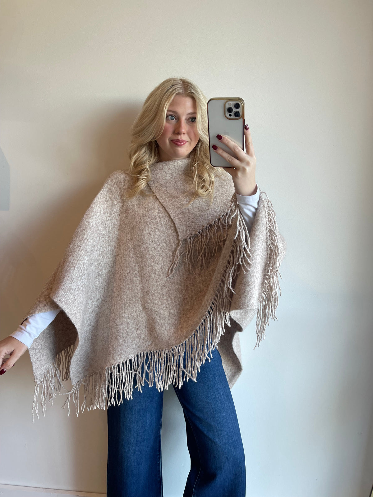 James Poncho Sweater