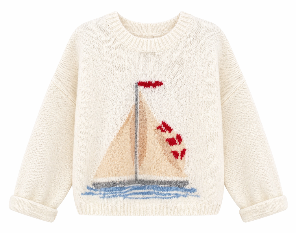 Sailboat Knit Sweater