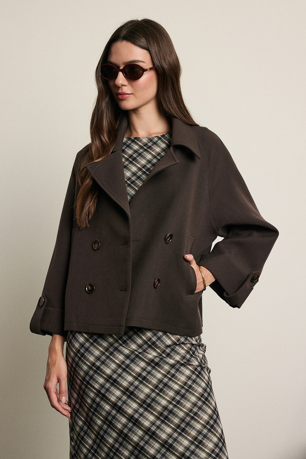 Cassie Cape Sleeve Jacket