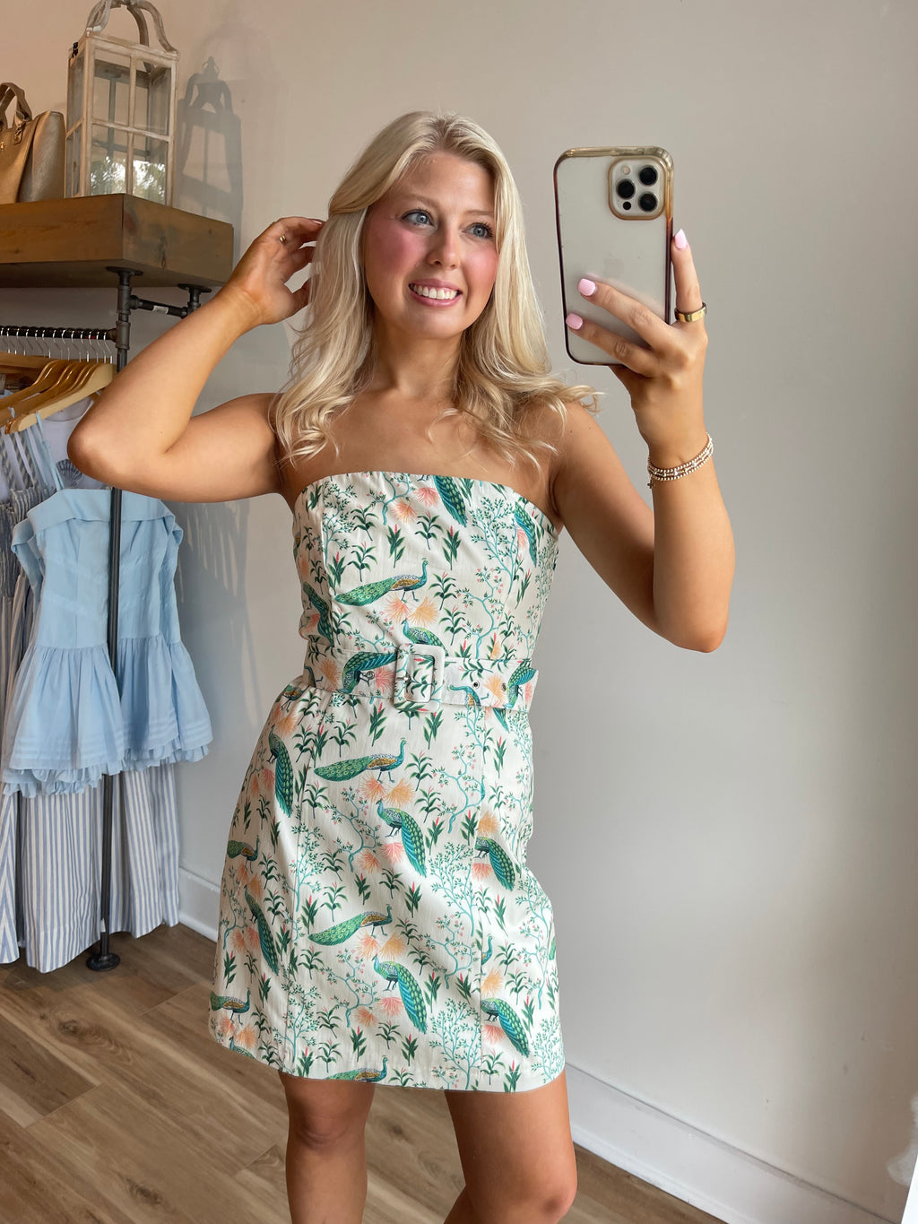 Peacock Mini Dress
