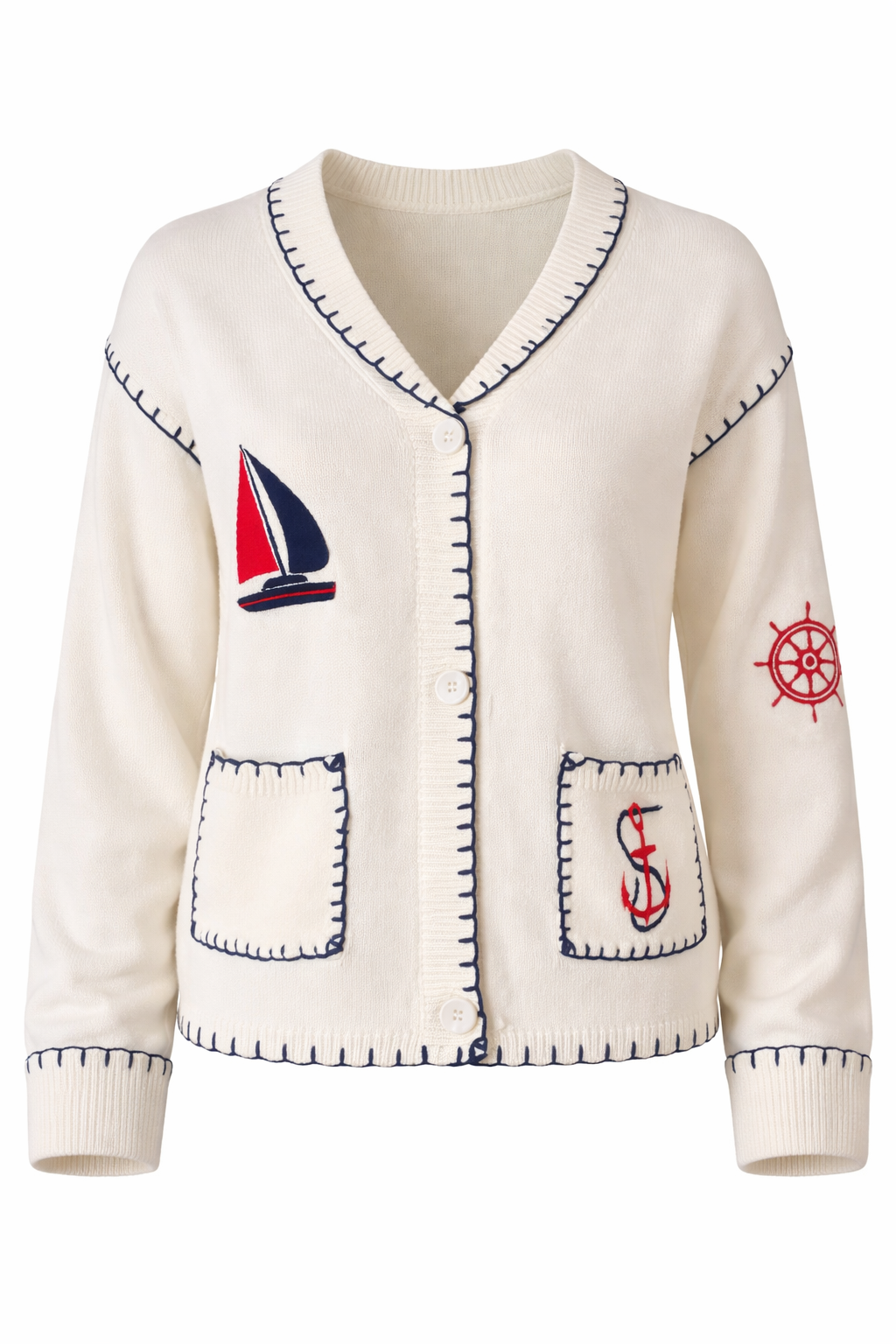 Anchor Patch Cardigan