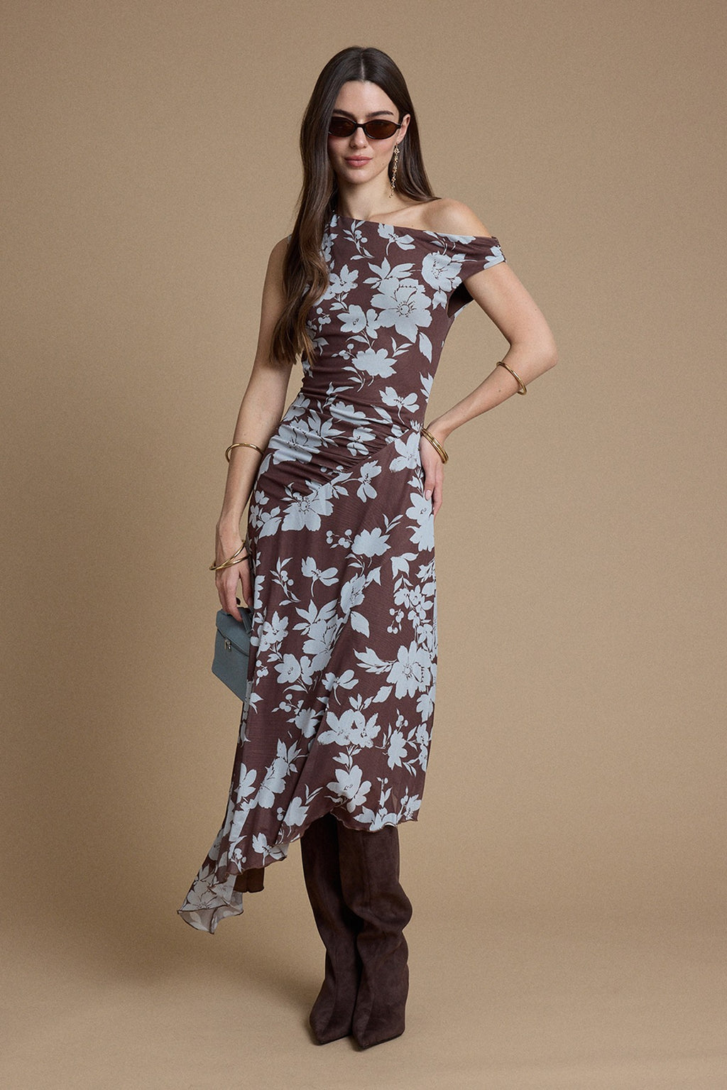 Lena One Shoulder Midi Dress