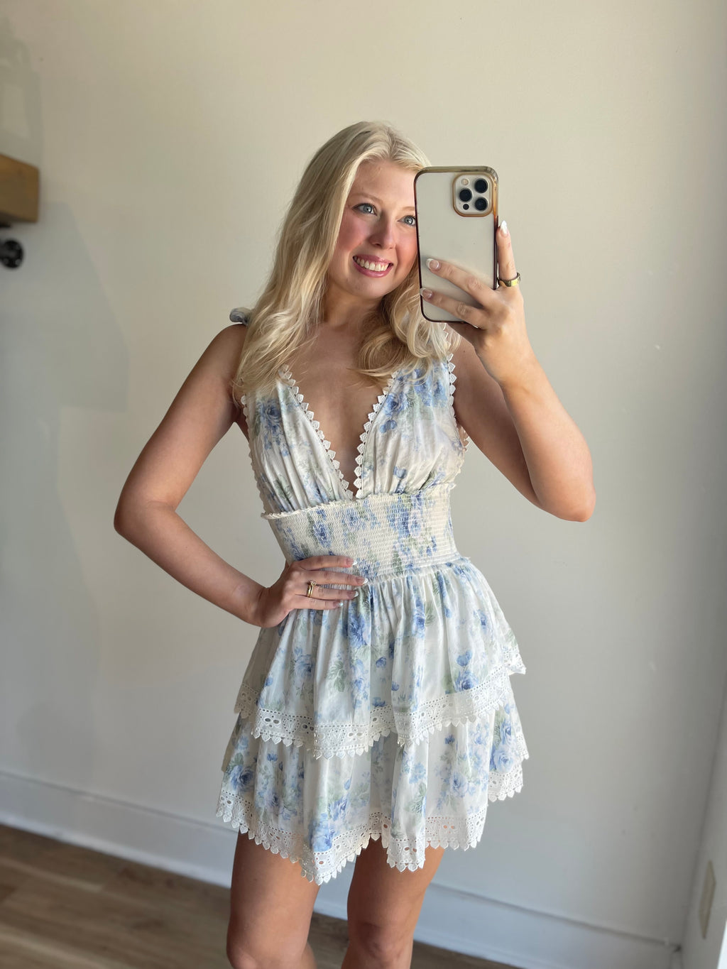 Vintage Floral Mini Dress