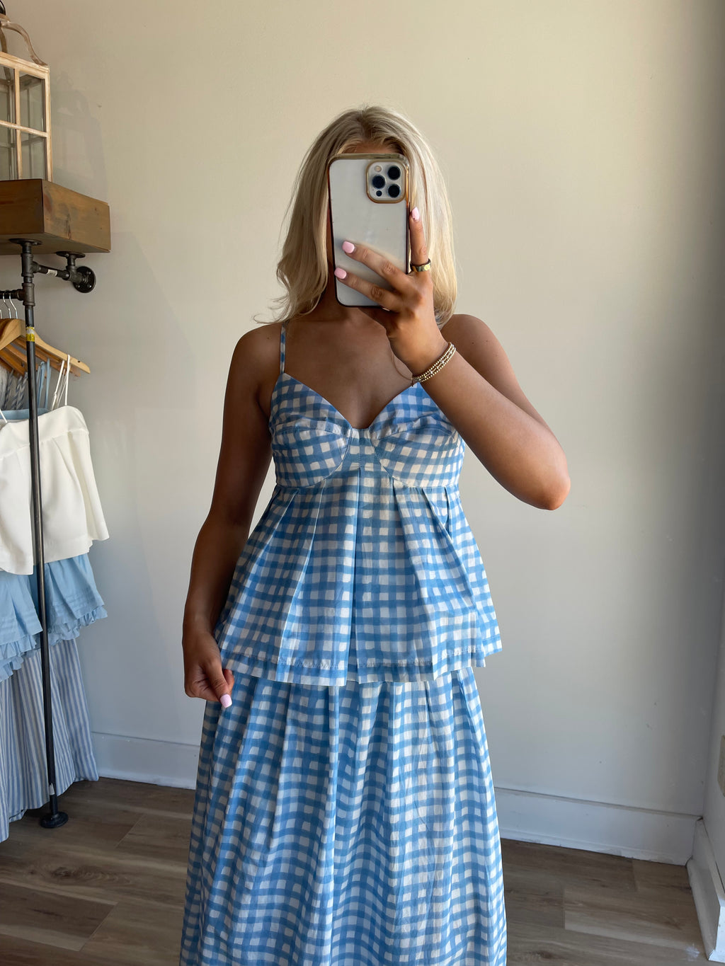 Billie Gingham Top