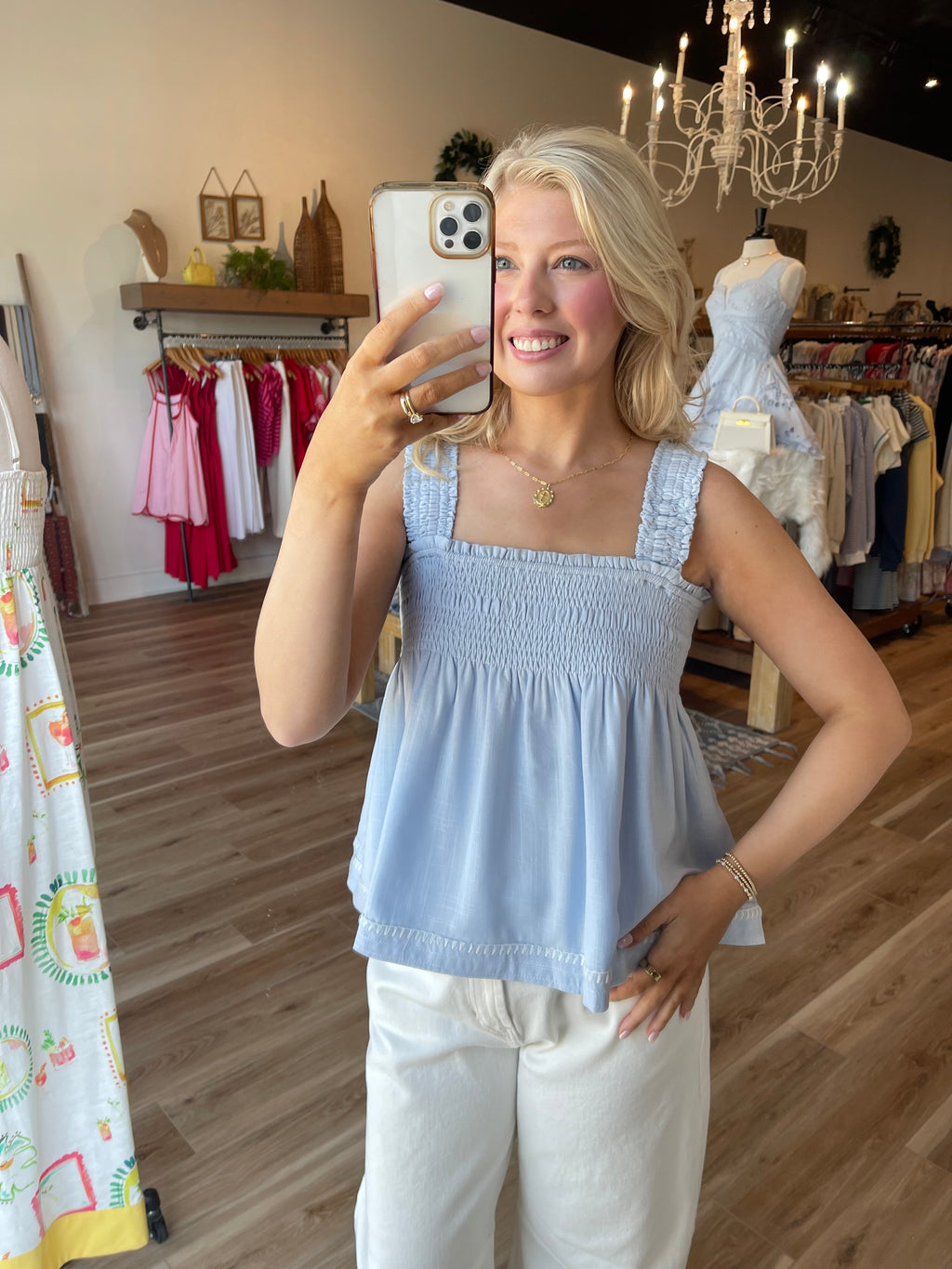 Eden Smocked Top