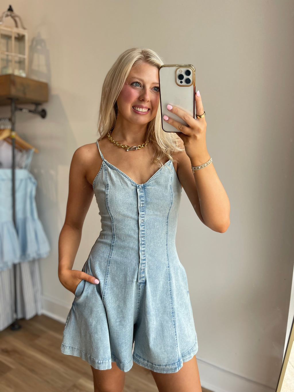 Elliott Denim Romper