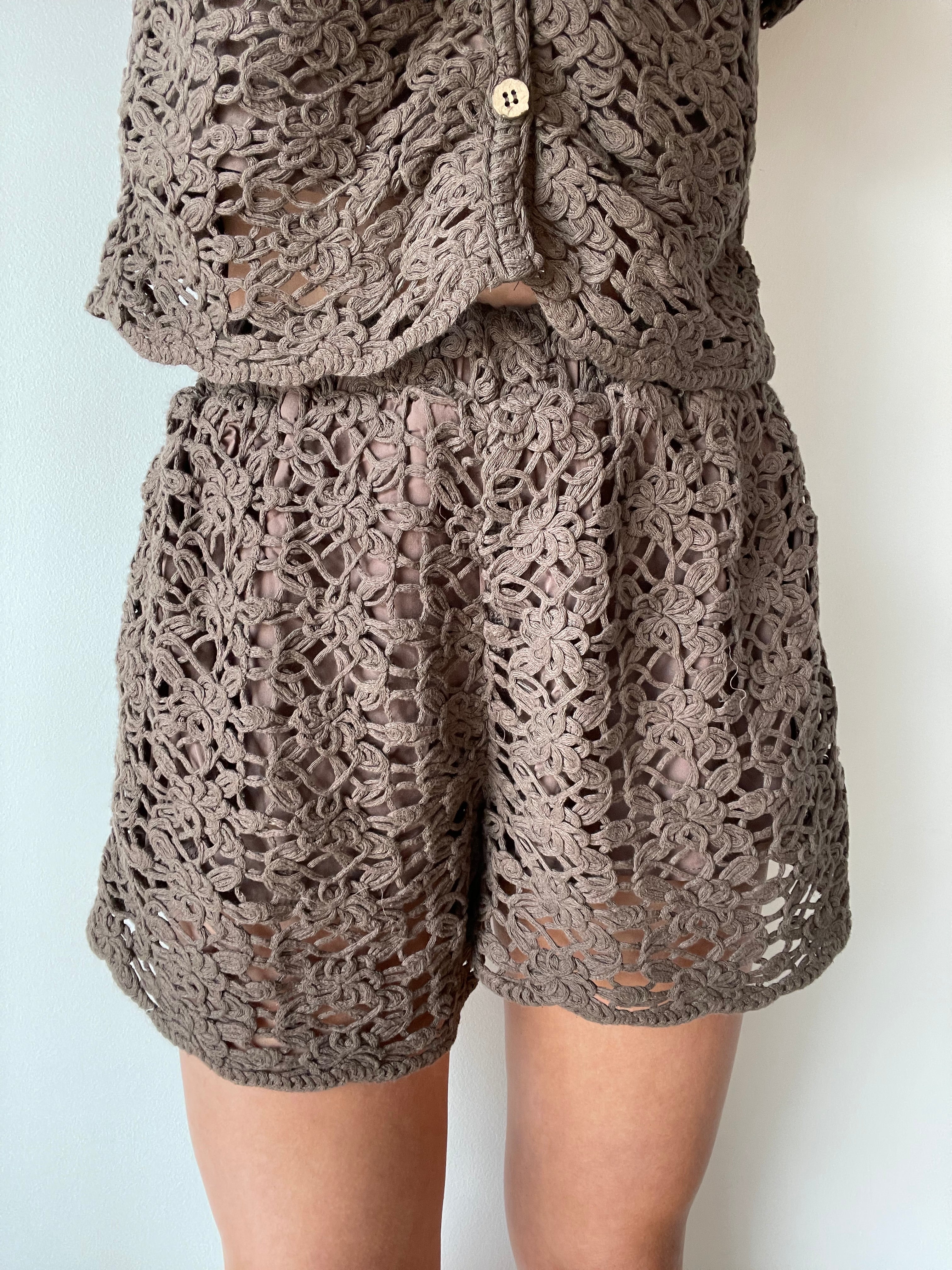 Eliana Crochet Shorts