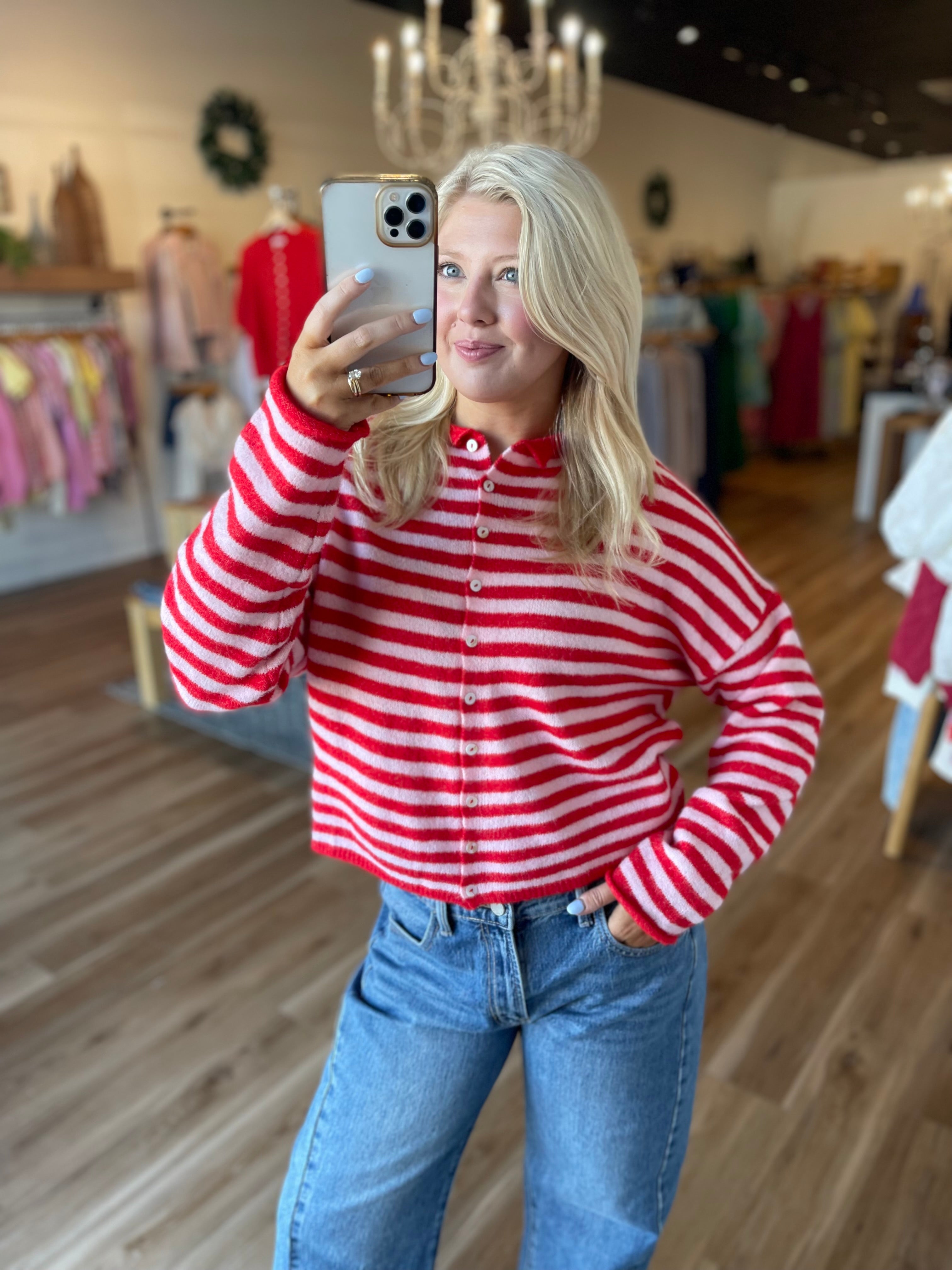 Norah Striped Cardigan