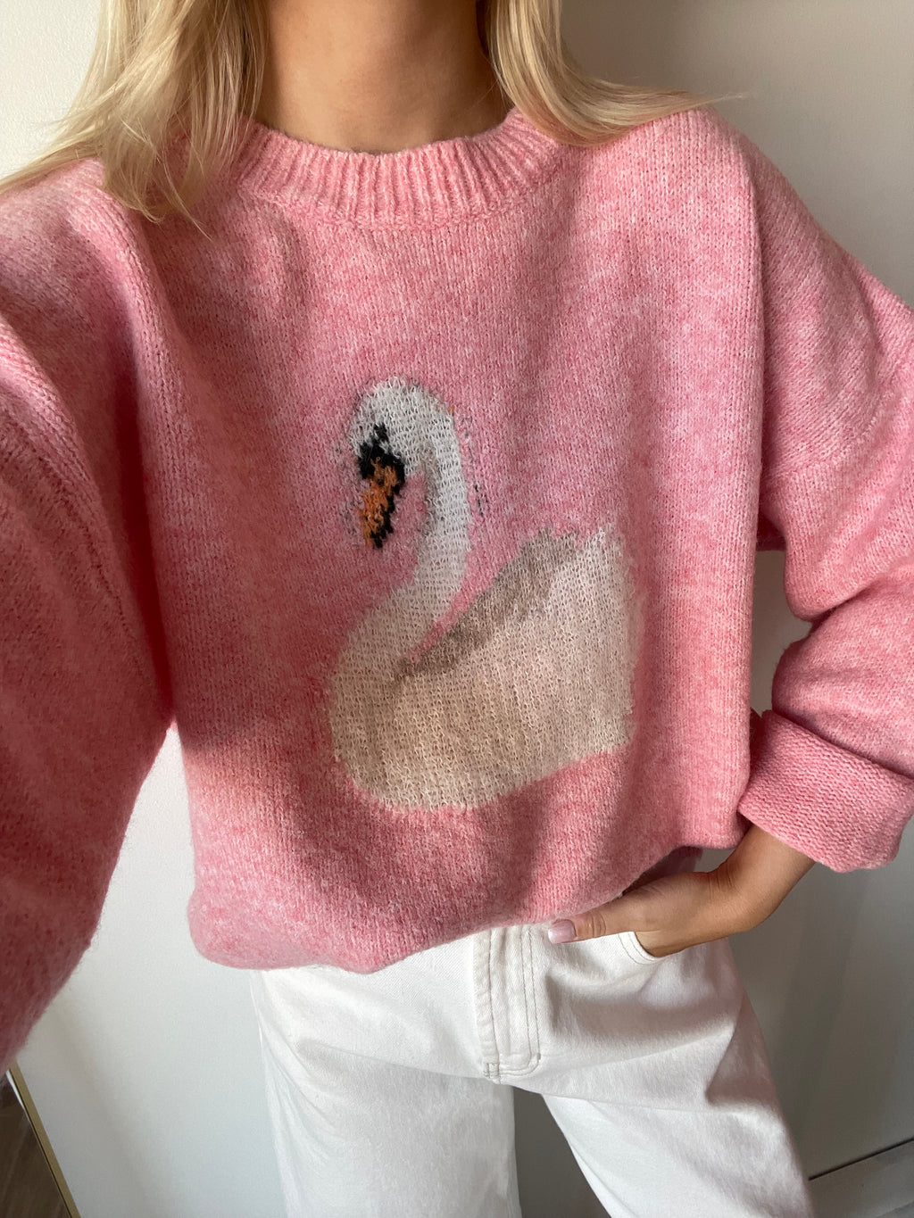 Swan Knit Sweater