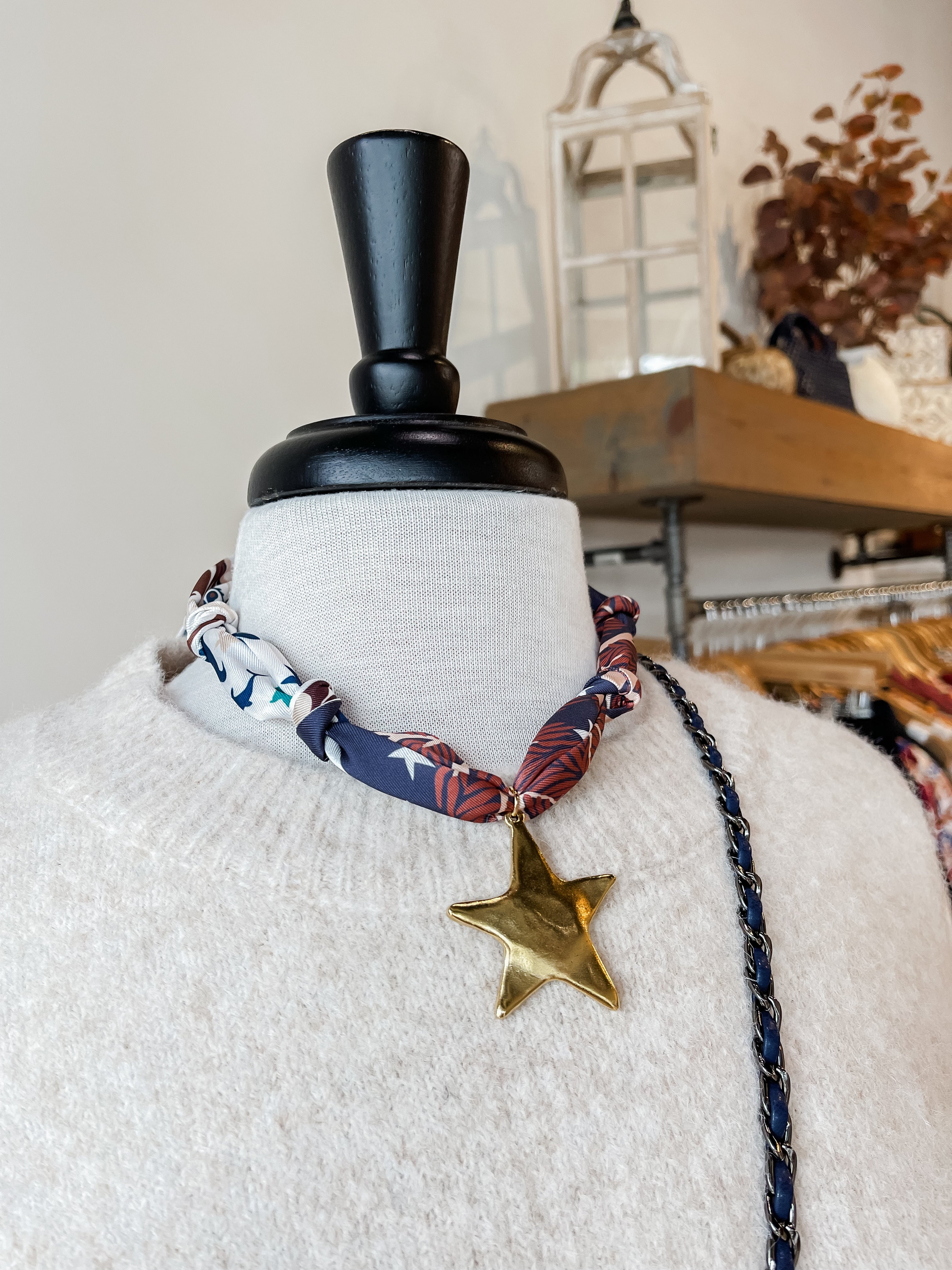 Marigold Scarf Necklace