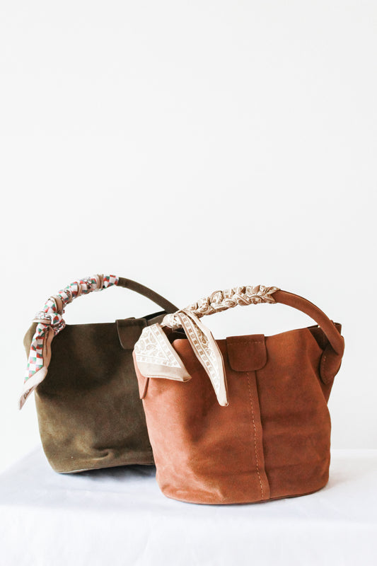 BC Suede Bucket Bag