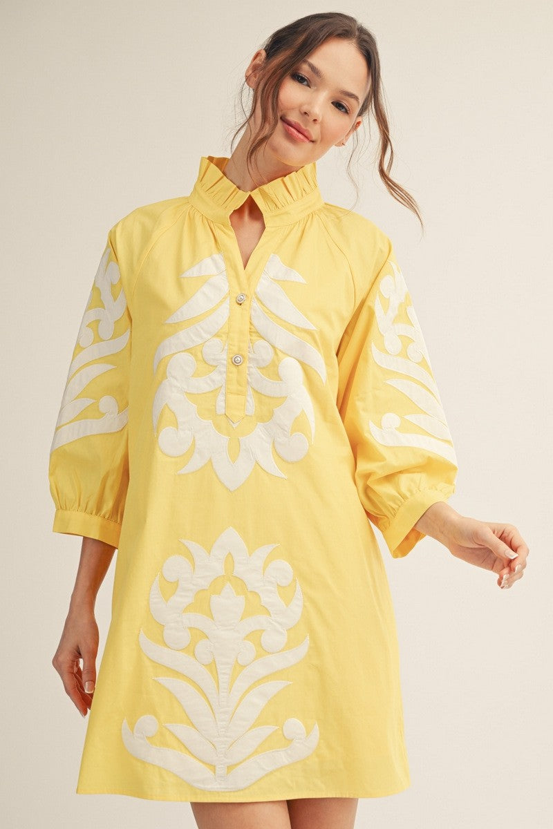 Baroque Mini Dress