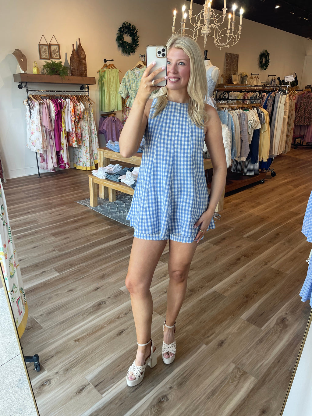 Farah Gingham Romper