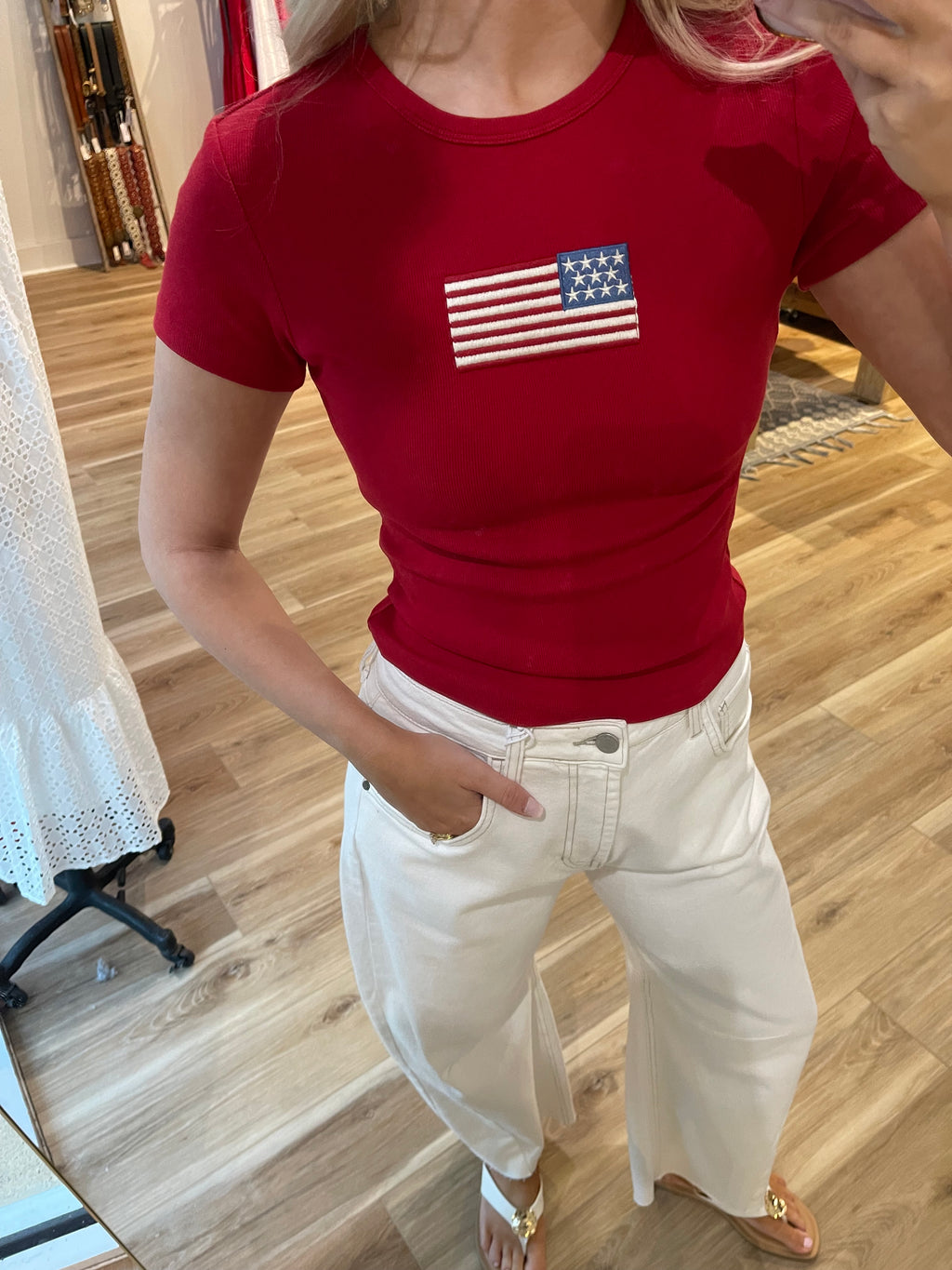 Flag Fitted Tee