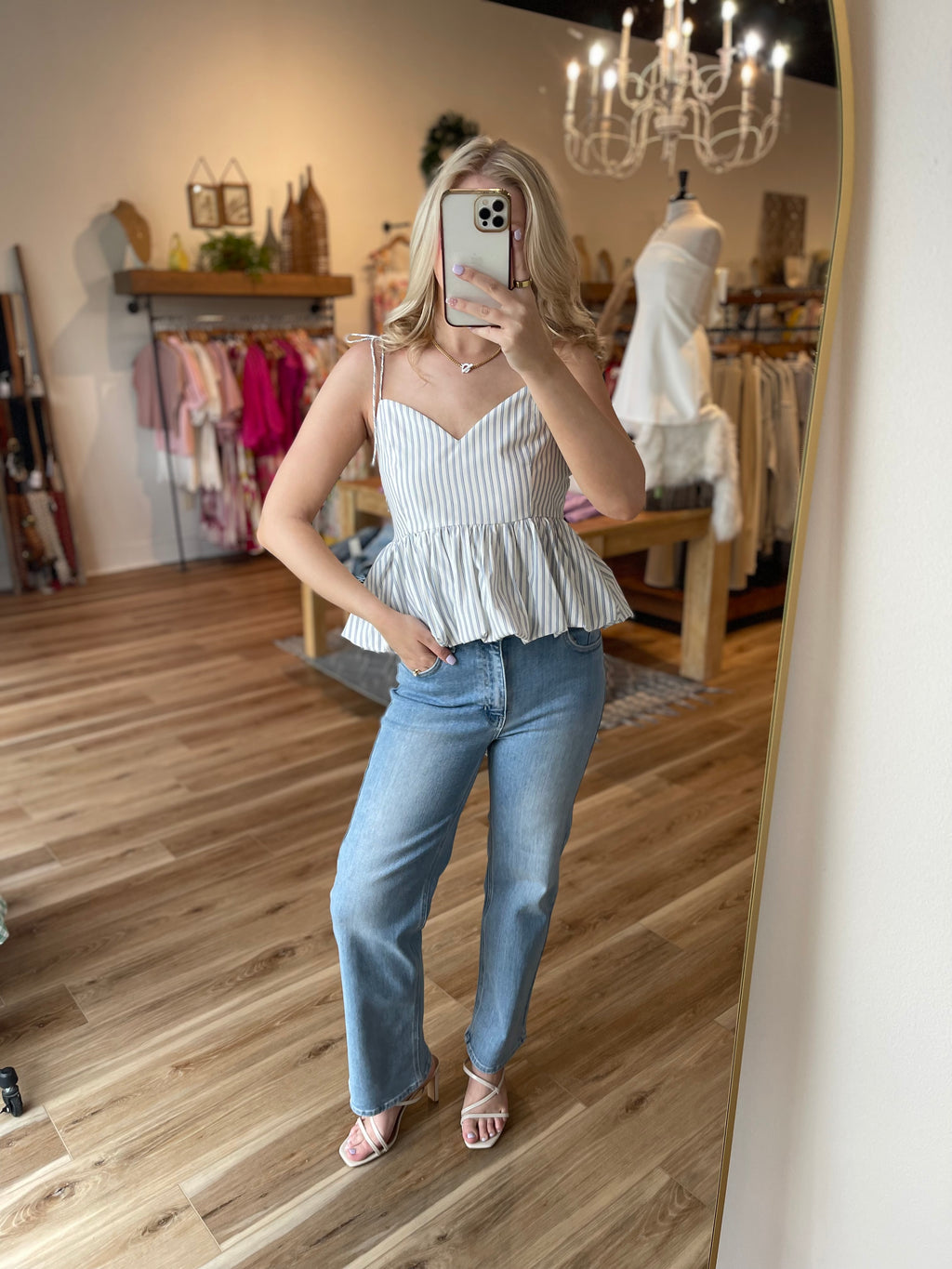 Stripe Balloon Top