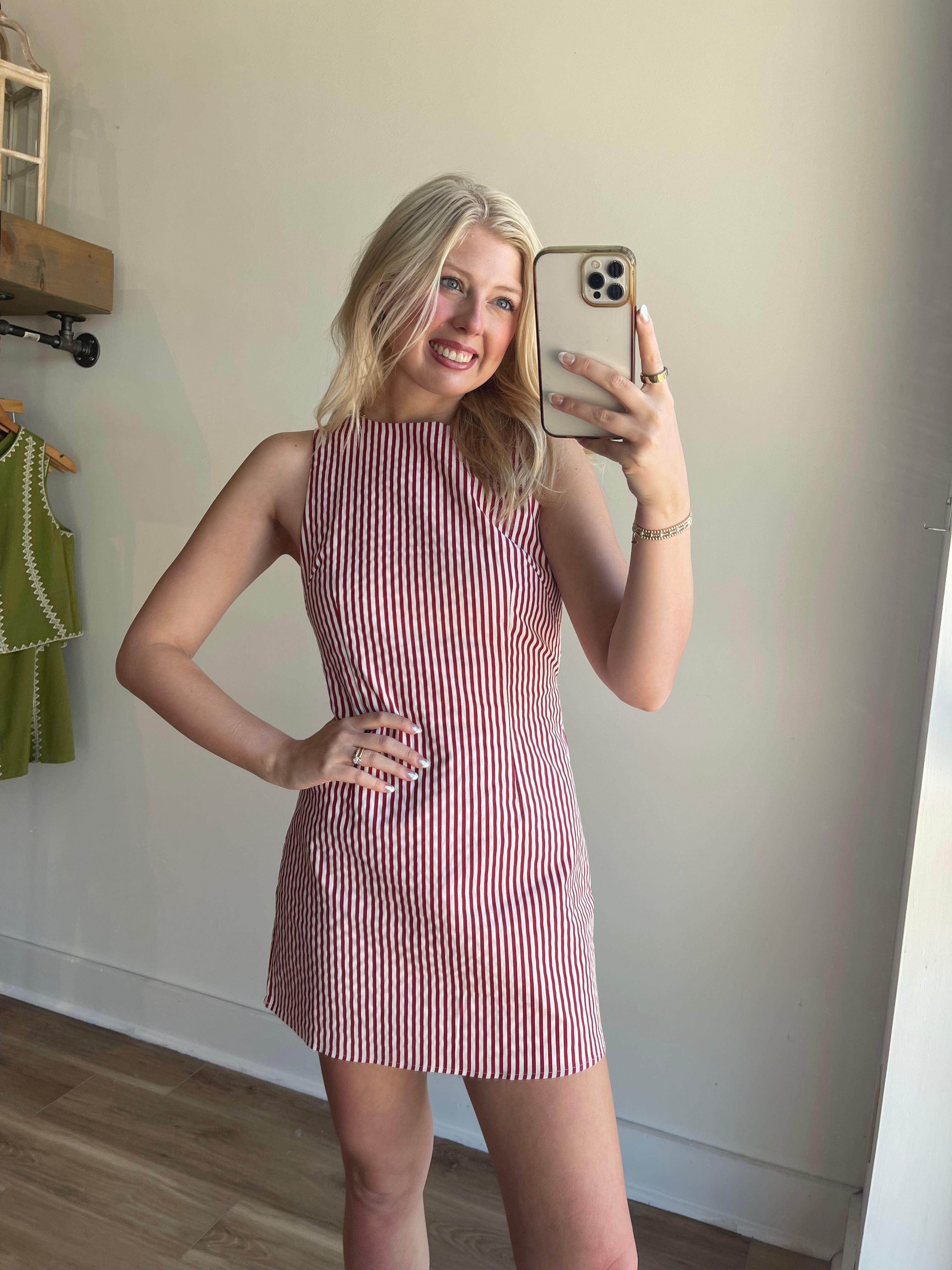 Nellie Striped Mini Dress