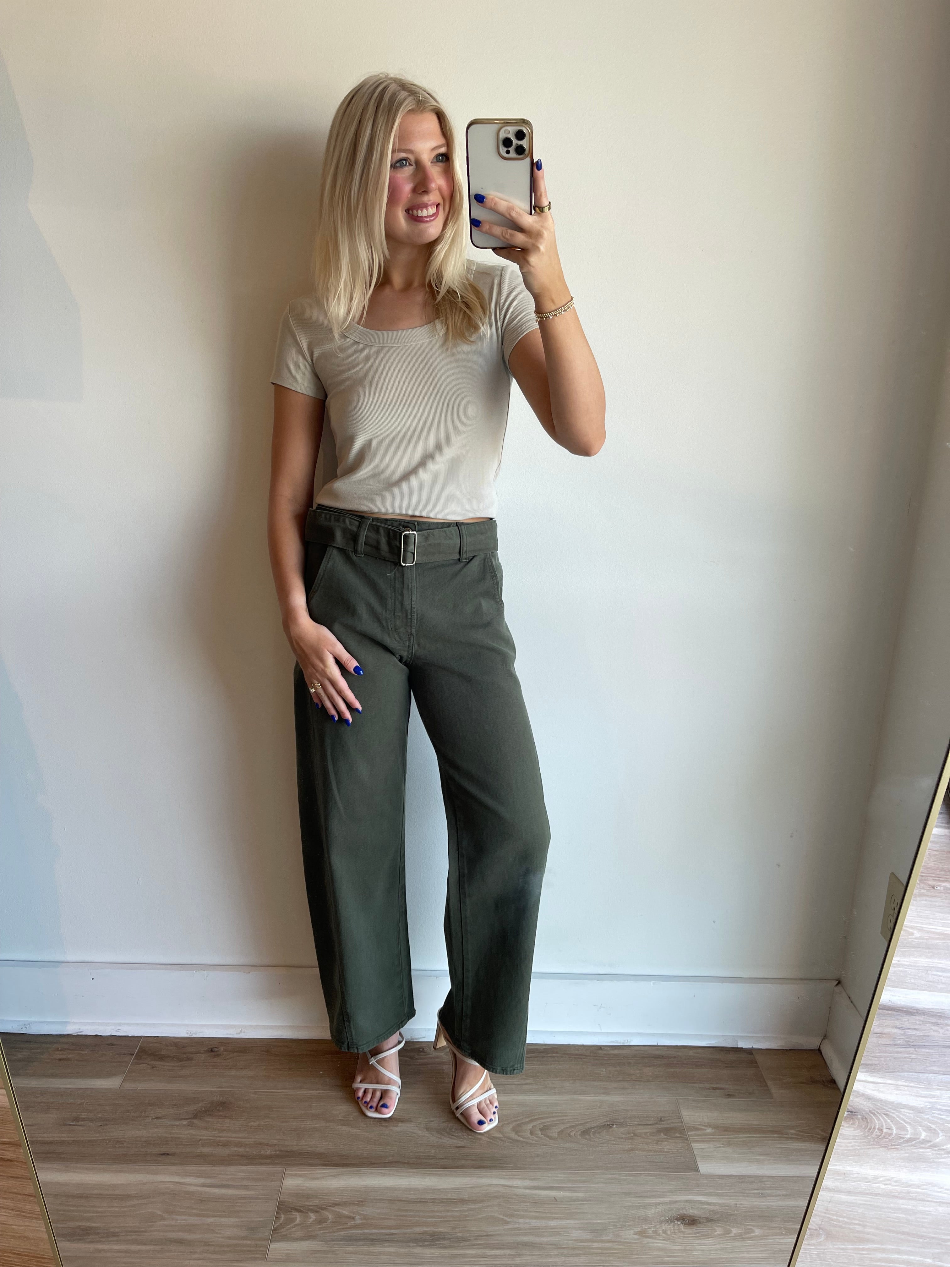 JBD Belted Tapered Straight Jeans